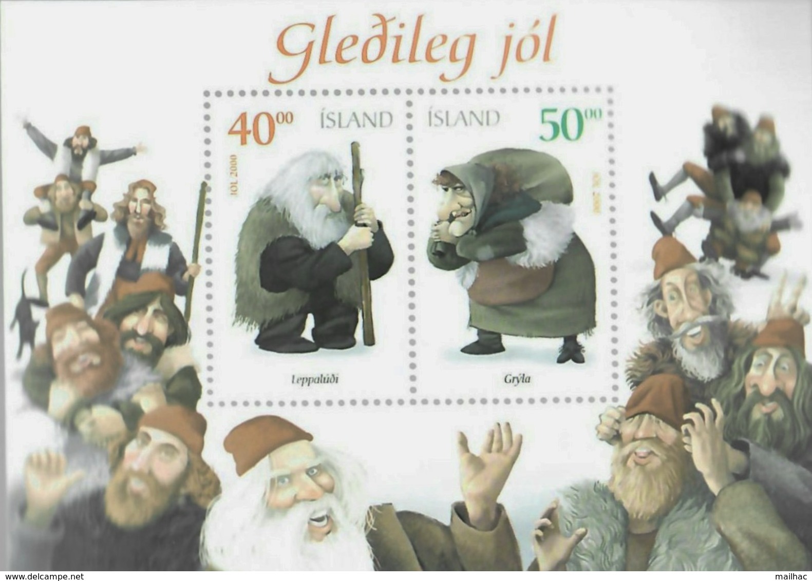 ISLANDE 2000 - Bloc - Joyeux Noël - Christmas - Neuf** - Mint - Blocs-feuillets