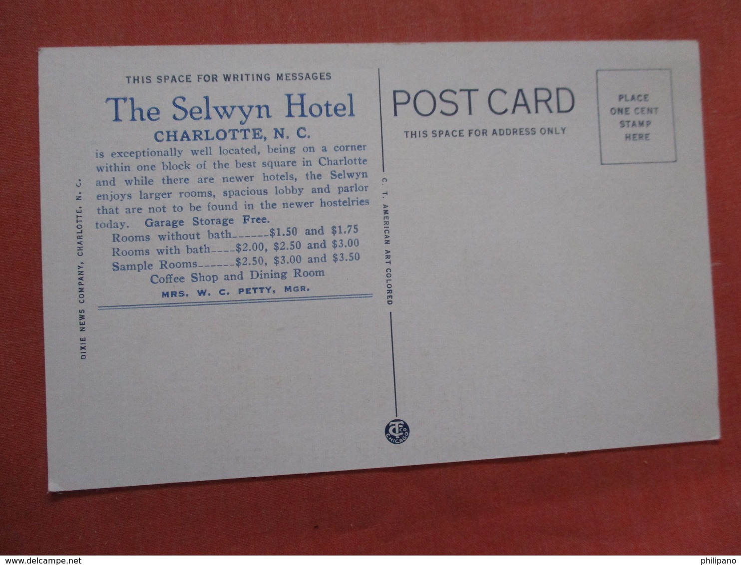 Selwyn Hotel   Charlotte  North Carolina    Ref 3906 - Charlotte