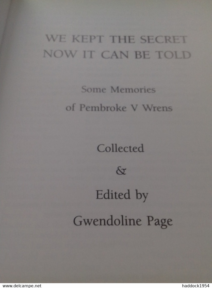 We Kept The Secret Enigma Memories GWENDOLINE PAGE Reeve 2002 - Ejército Británico