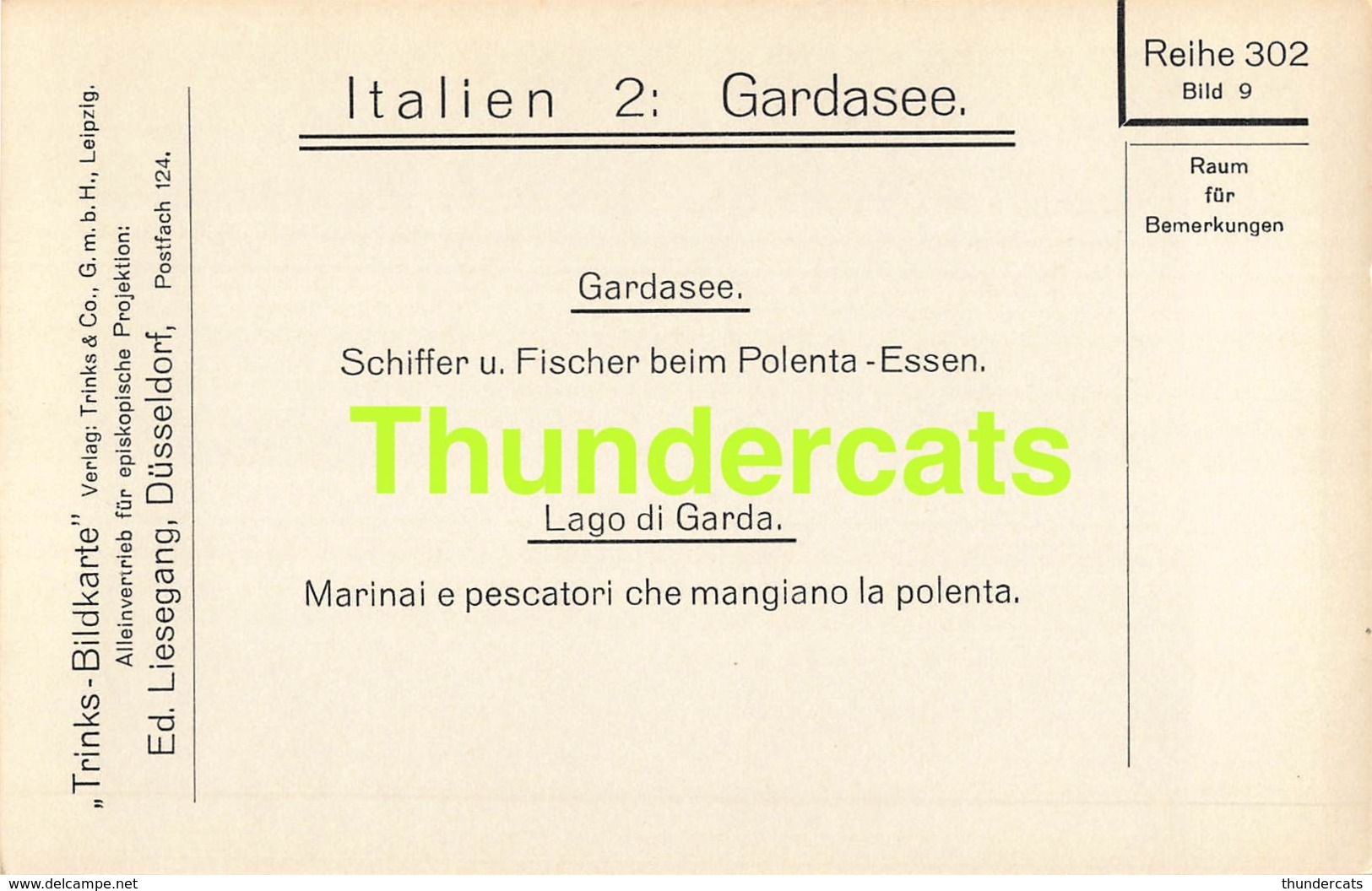 CPA CARTE DE PHOTO ITALY ITALIA GARDASEE LAGO DI GARDA MARINAI E PESCATORI CHE MANGIANO LA POLENTA - Autres & Non Classés