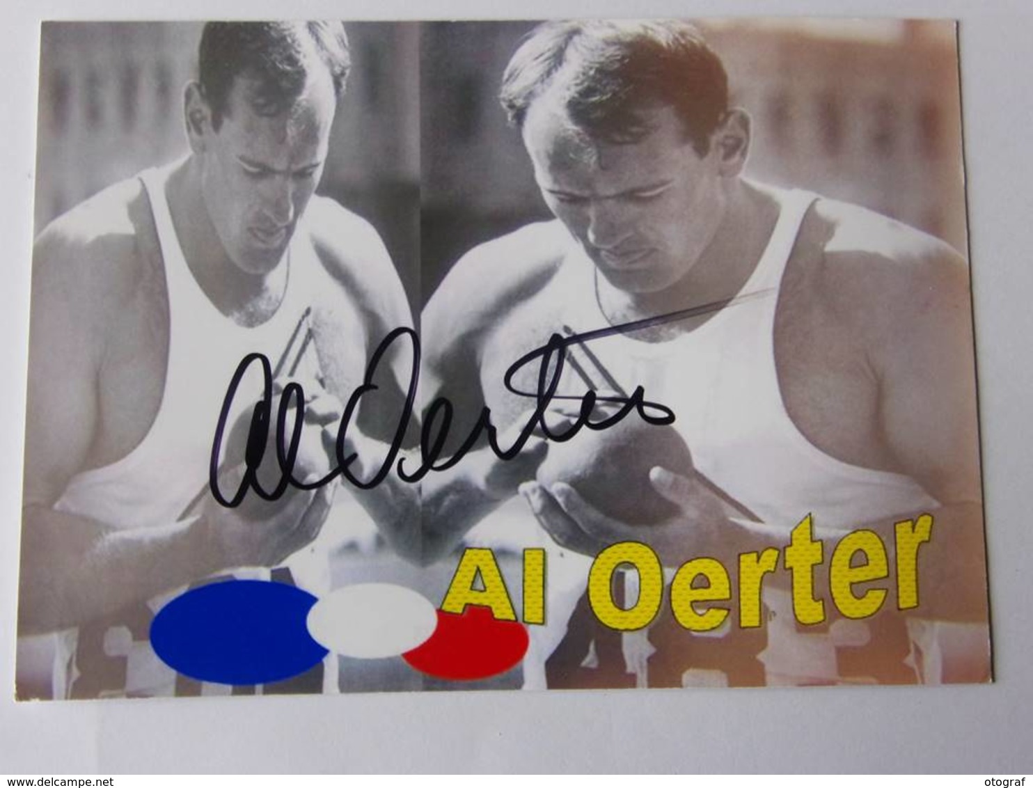 Carte Photo - Al OERTER - Signé / Hand Signed / Dédicace Authentique / Autographe - Athletics