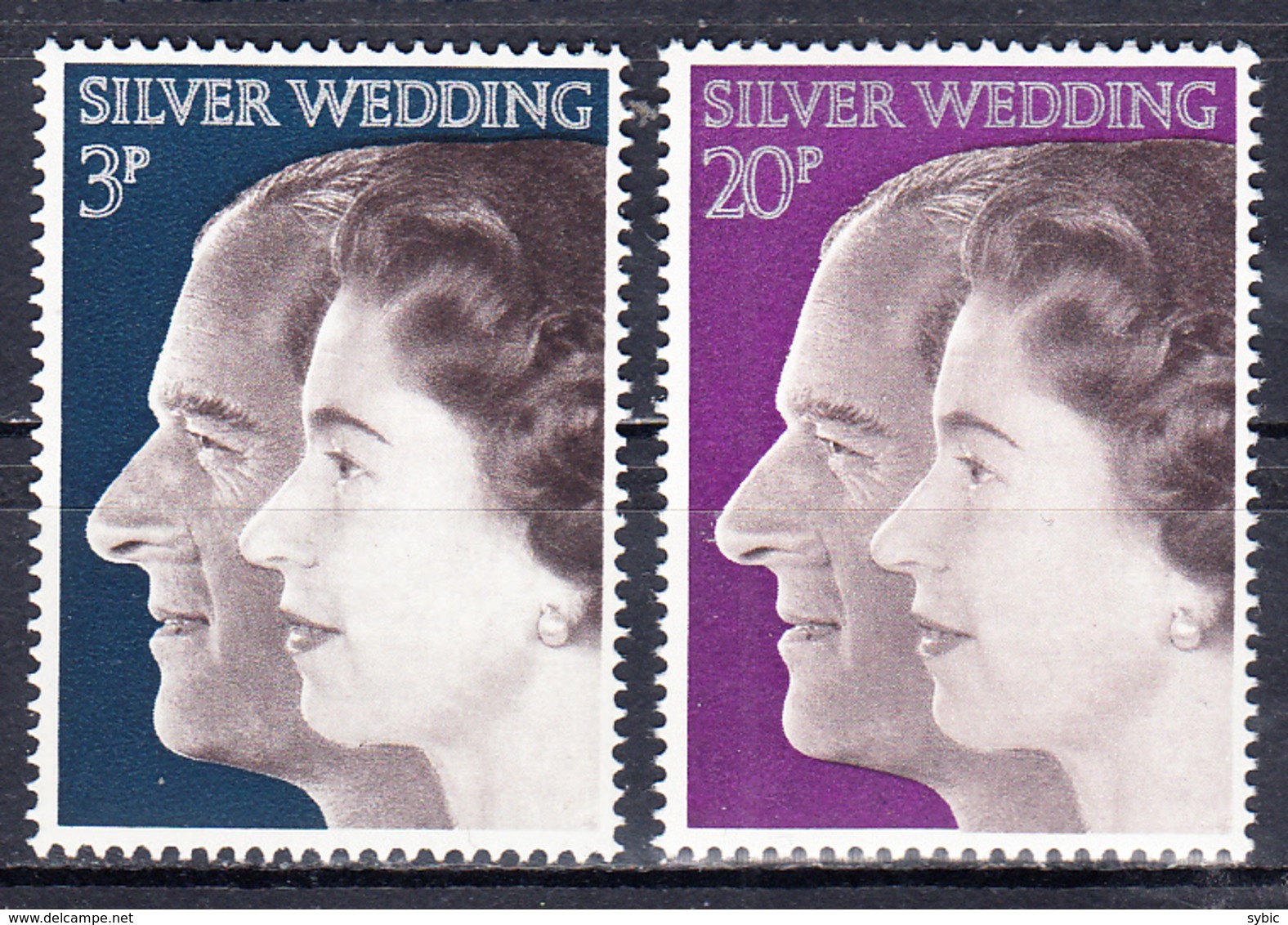 GRANDE BRETAGNE - 1972 - Silver Wedding  -  Yvert 672/673 - Neufs ** (L514-1) - Neufs