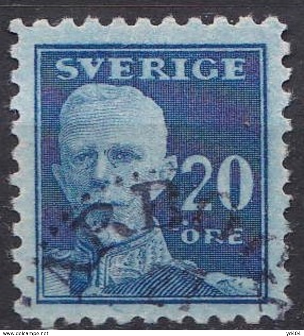 SE062 – SUEDE – SWEDEN – 1920 – CURRENT ISSUE Without WM – Y&T # 129a USED 12 € - Used Stamps