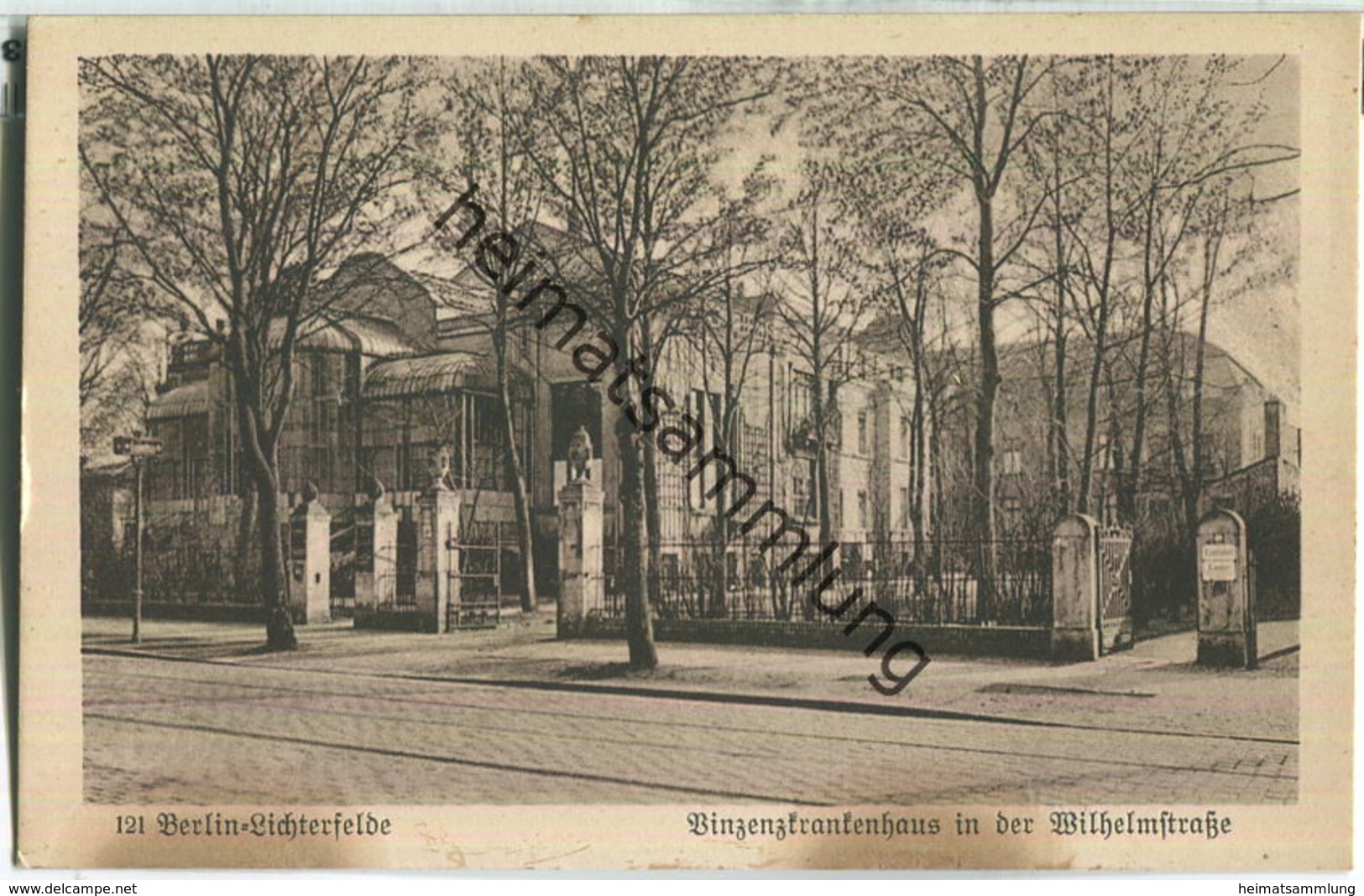 Berlin-Lichterfelde - Vinzenzkrankenhaus In Der Wilhelmstraße - Verlag Rübner Lankwitz 30er Jahre - Lichterfelde