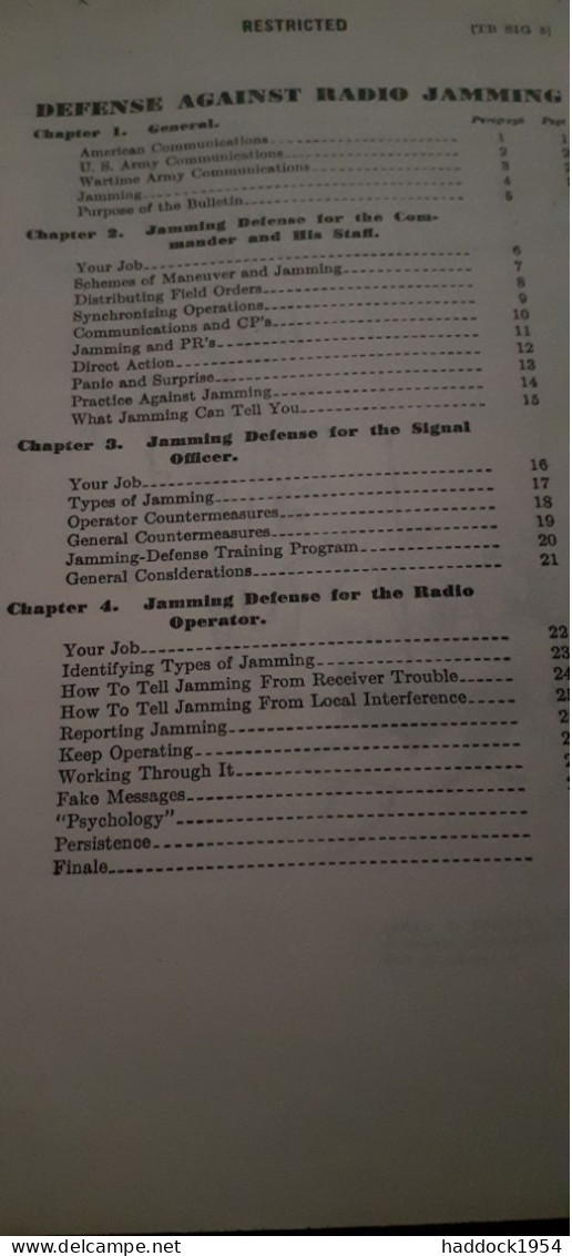 Defense Against Radio Jamming The Sig 5 1944 - Guerra 1939-45