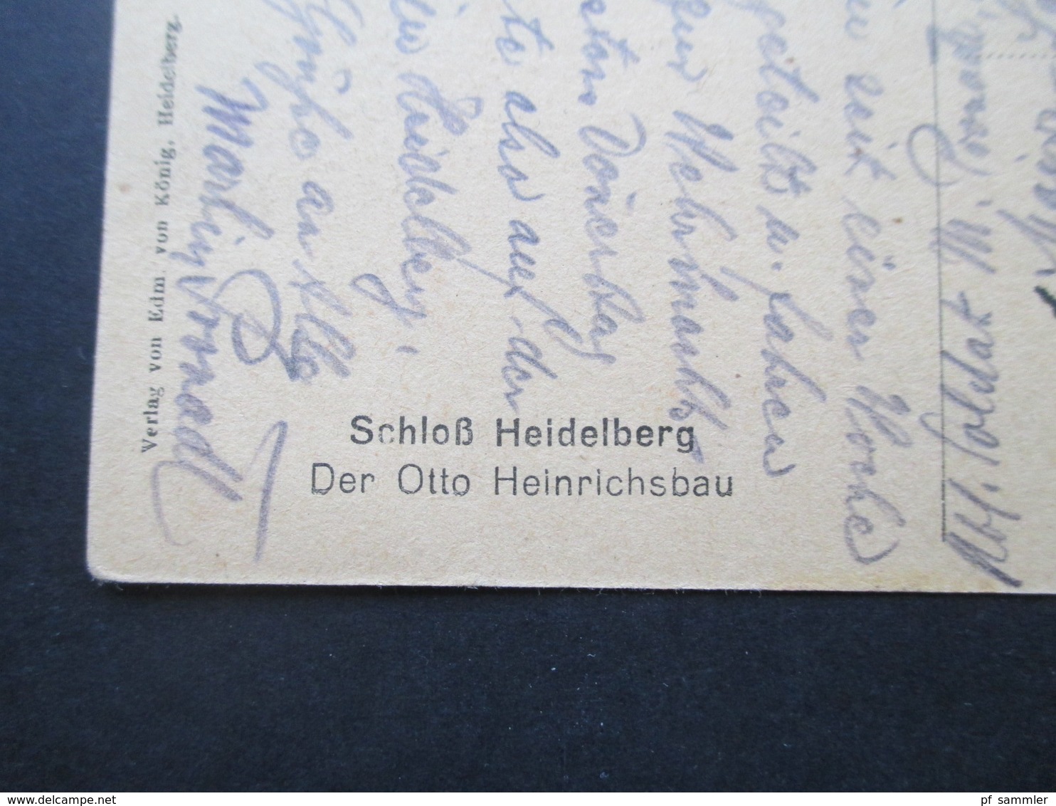 AK 1942 Schloß Heidelberg Otto Heinrichsbau Feldpost 2. WK Stempel Soldatenheim Deutsches Rotes Kreuz Heidelberg Riedstr - Heidelberg