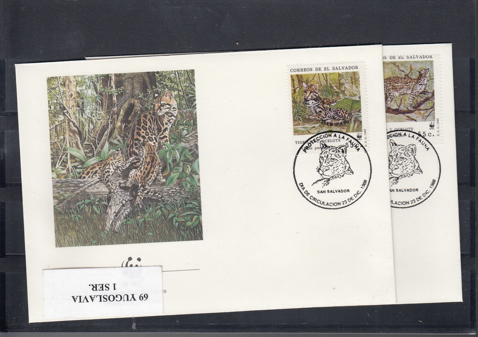 ElSalvador Michel Cat.No. WWF Issue  1734/1737  FDC - El Salvador