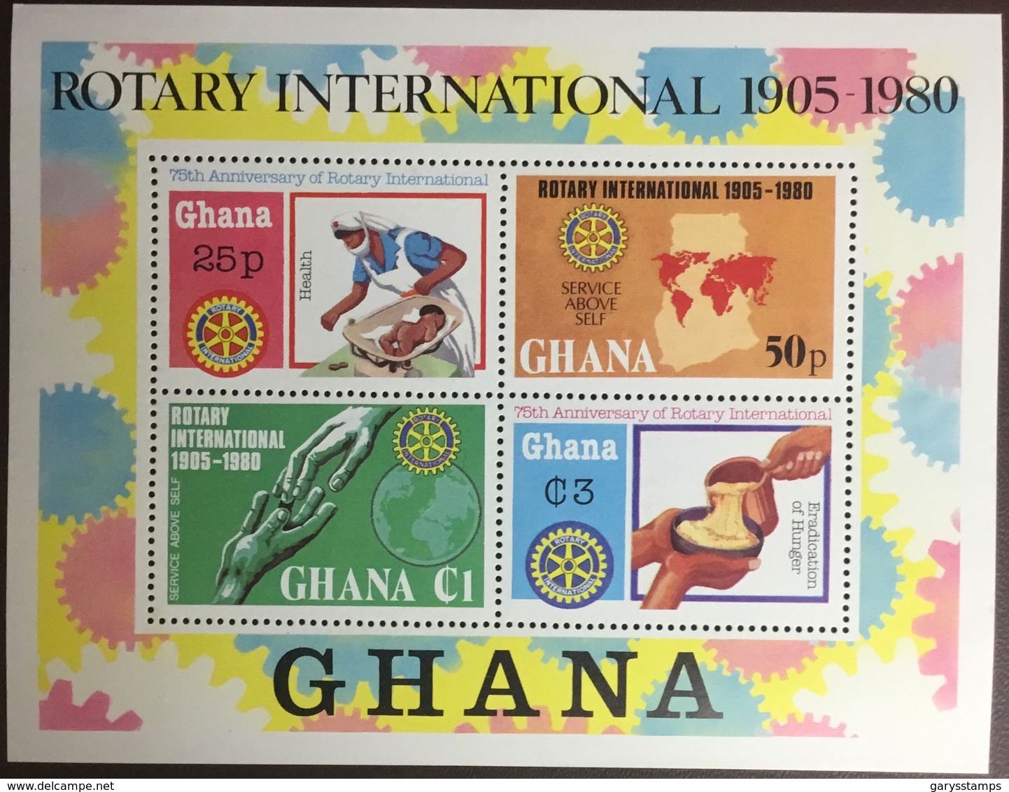 Ghana 1980 Rotary Minisheet MNH - Ghana (1957-...)