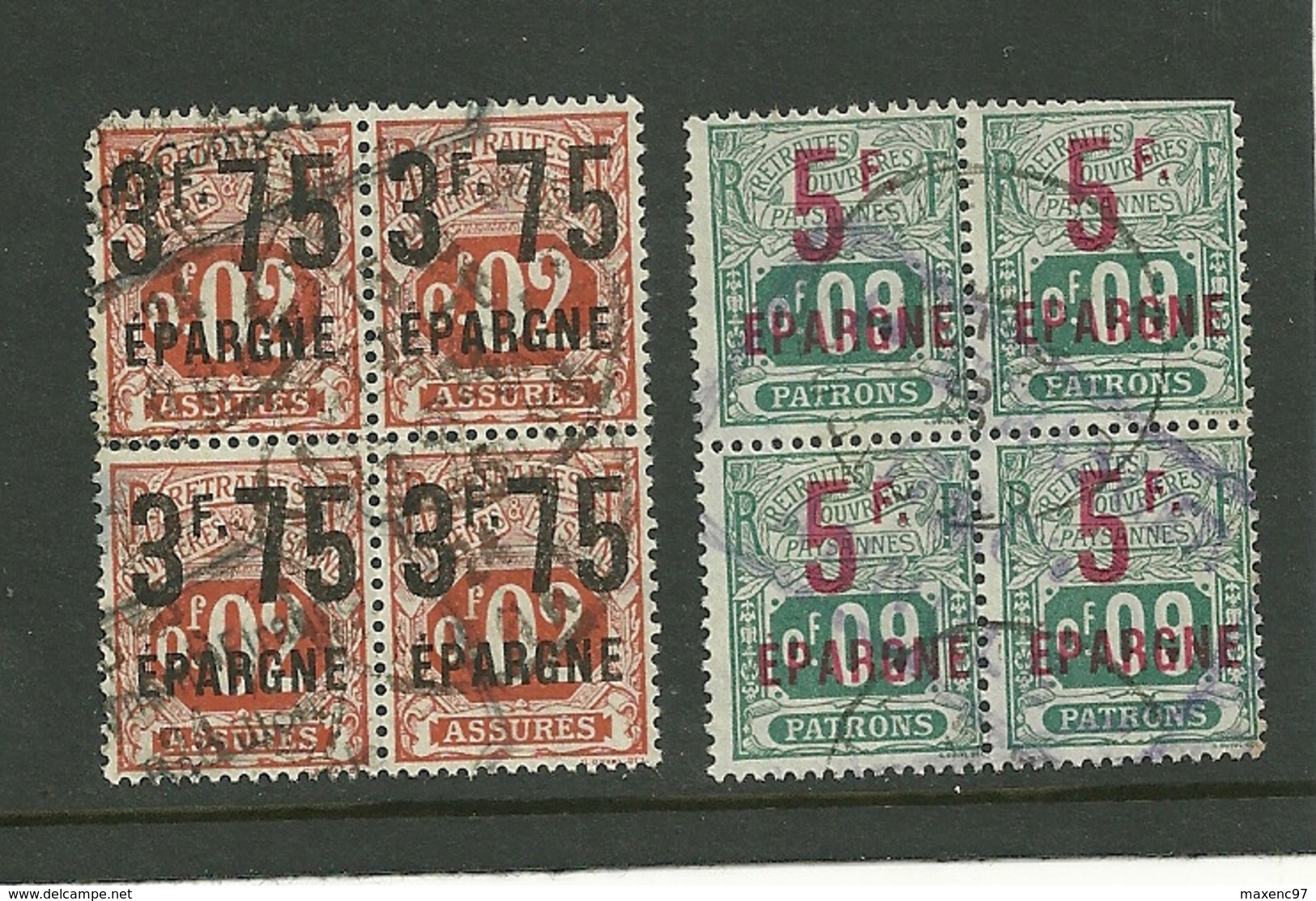 TIMBRES CAISSE NATIONALE D'EPARGNE ET LIVRET CNE 14-18 POSTE AUX ARMEES - Used Stamps