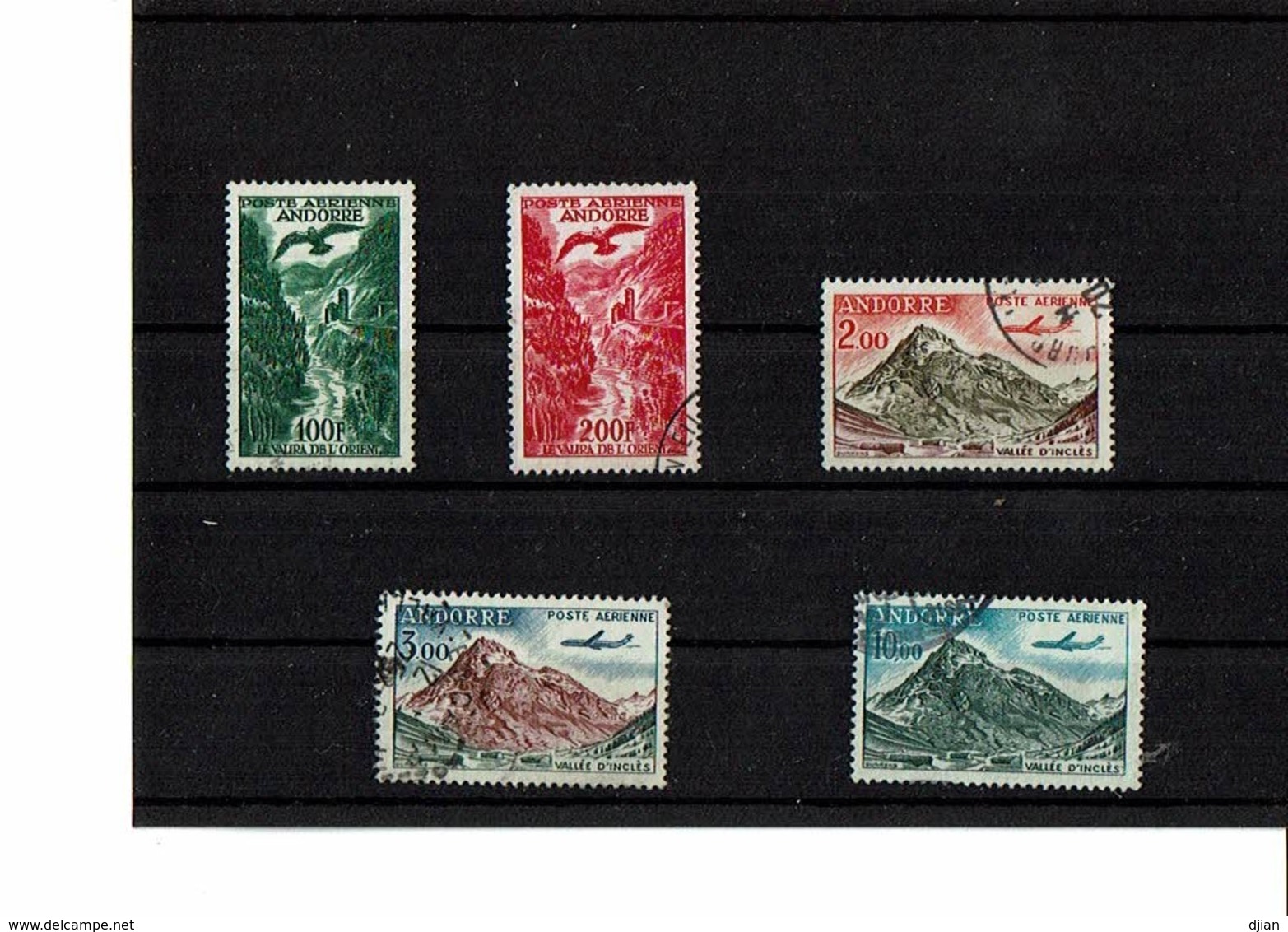 ANDORRE FRANCAIS   LOT De TP Oblitérés De Poste Aérienne, Voir 2 Scans - Airmail