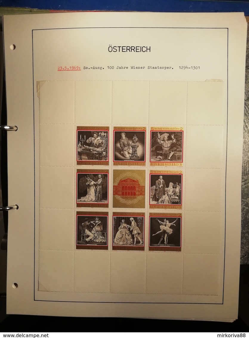 AUSTRIA - Collezione In Album Da Annata 1969 A 1981 - Verzamelingen (in Albums)