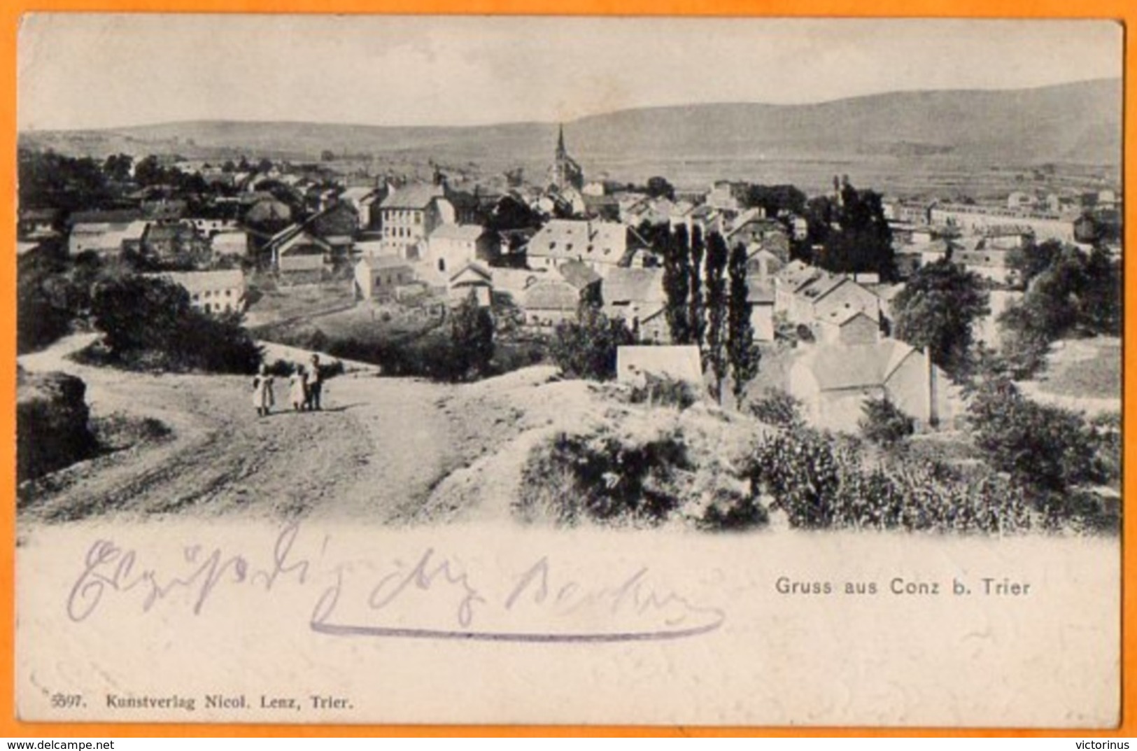KONZ-KARTHAUS  -  GRUSS Aus CONZ  B. TRIER  -  Décembre 1907 - Konz