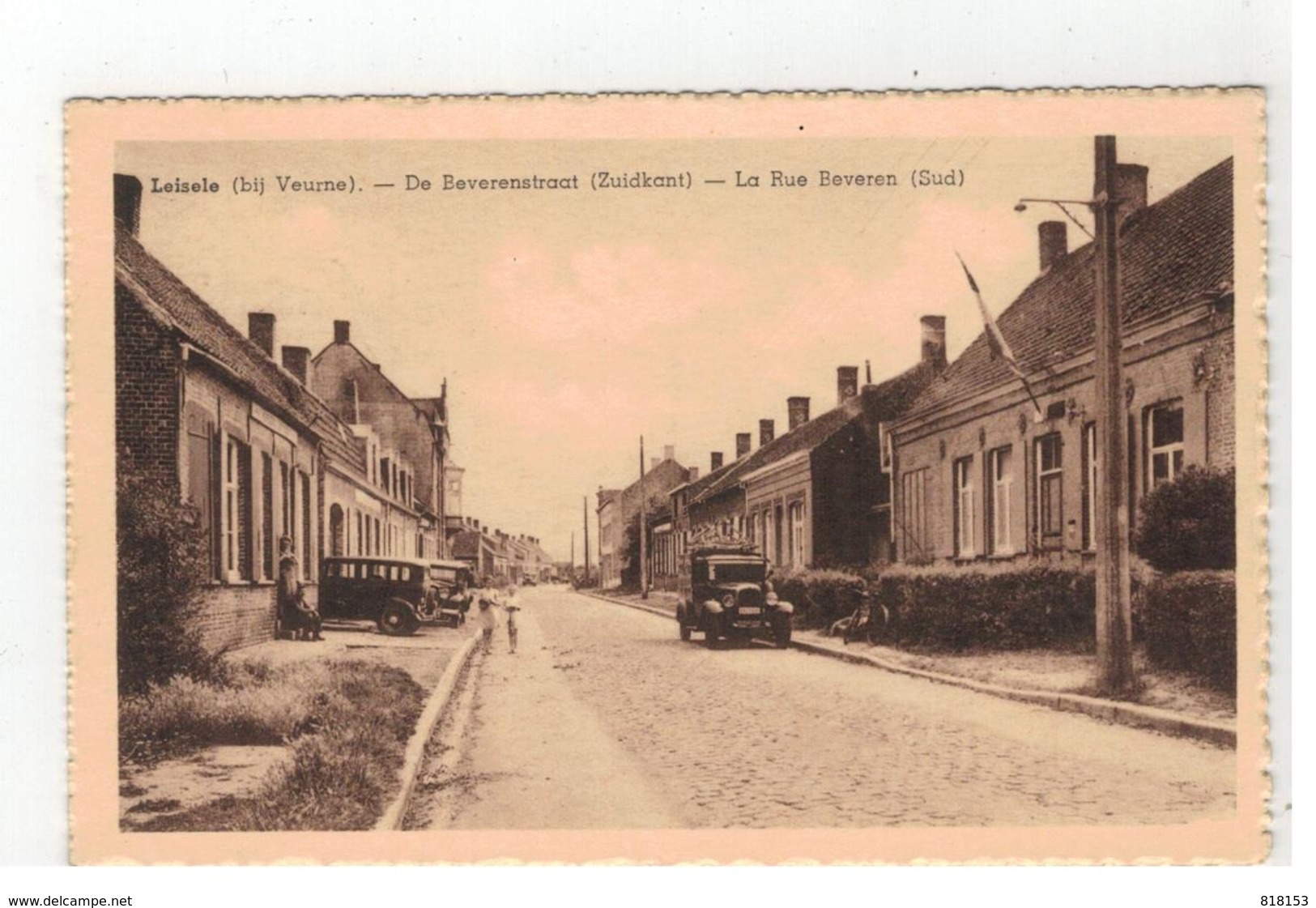 Leisele (bij Veurne) - De Beverenstraat (Zuidkant)  -  La Rue Beveren (Sud) - Veurne