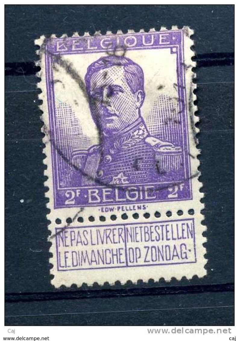 Belgique  :  Yv  117  (o)     ,   N2 - 1912 Pellens