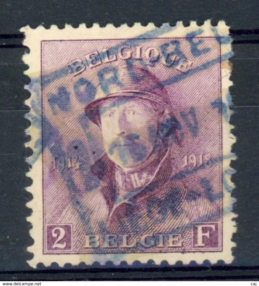 Belgique  :  Yv  176  (o) - 1919-1920 Behelmter König