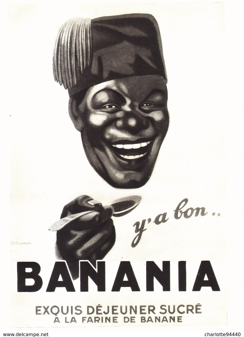 PUB  " BANANIA " 1932 ( 10 ) - Chocolat