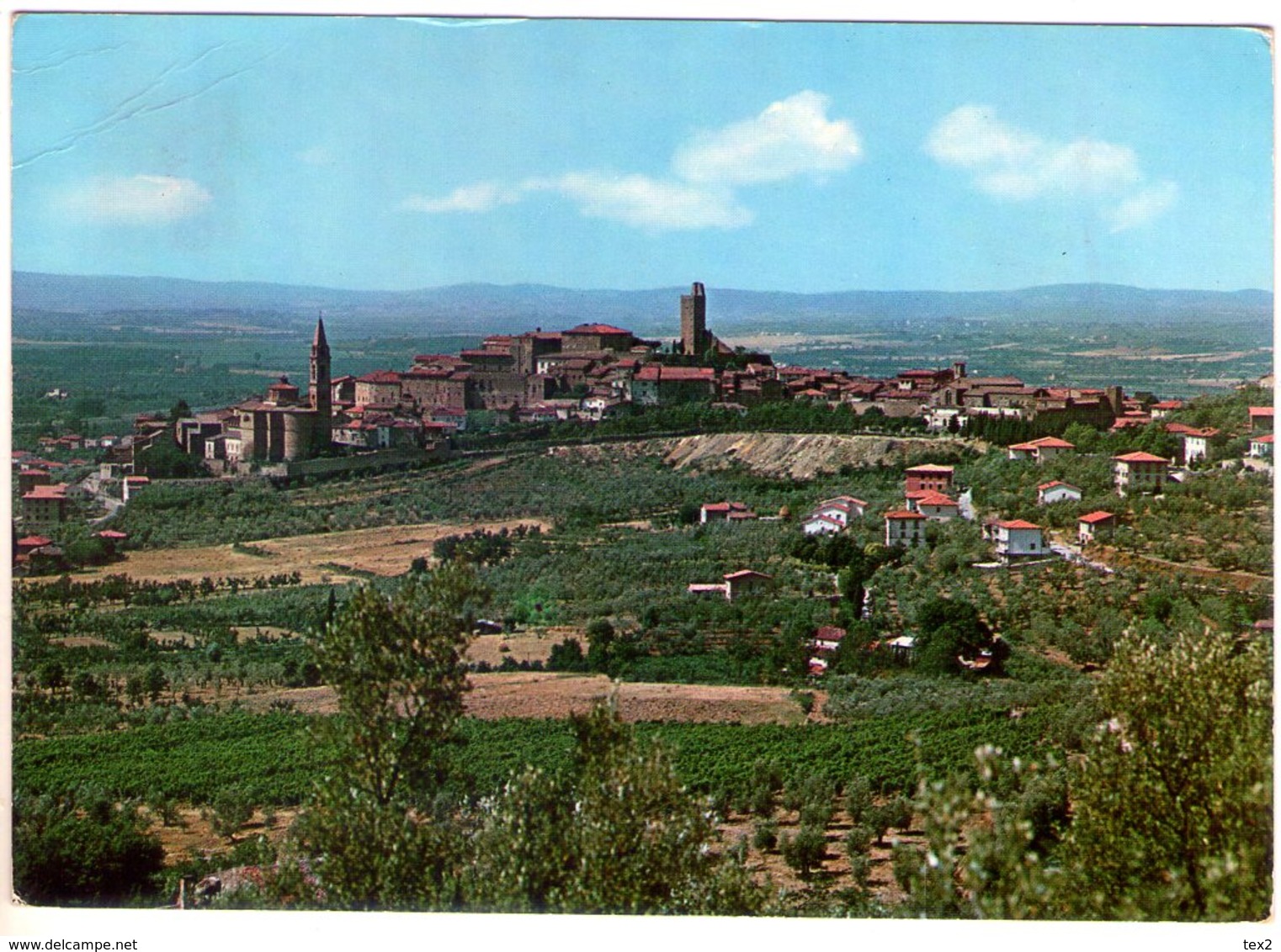 Castiglion Fiorentino (Ar). Panorama. VG. - Arezzo