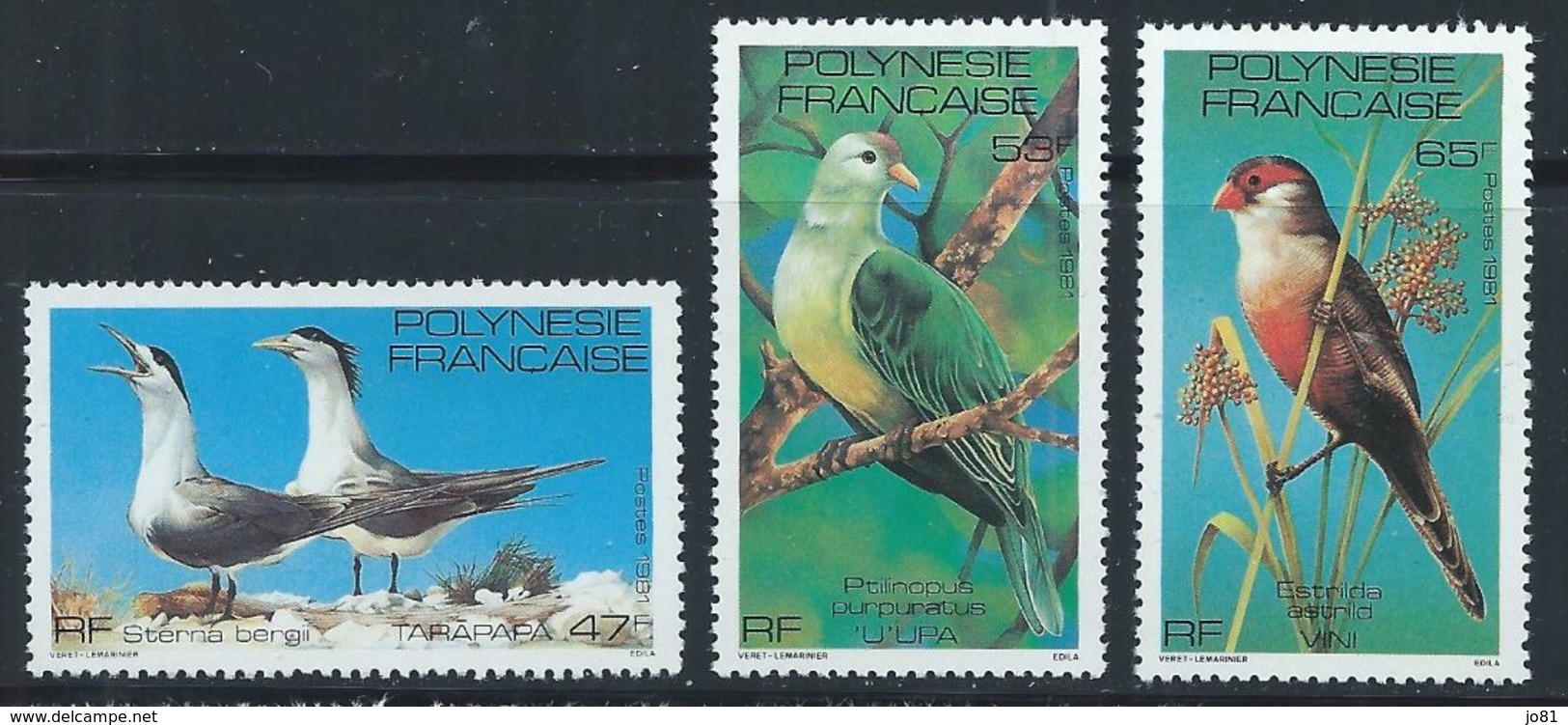 Polynésie YT 168-170 XX / MNH Oiseau Bird Animal Wildlife - Neufs