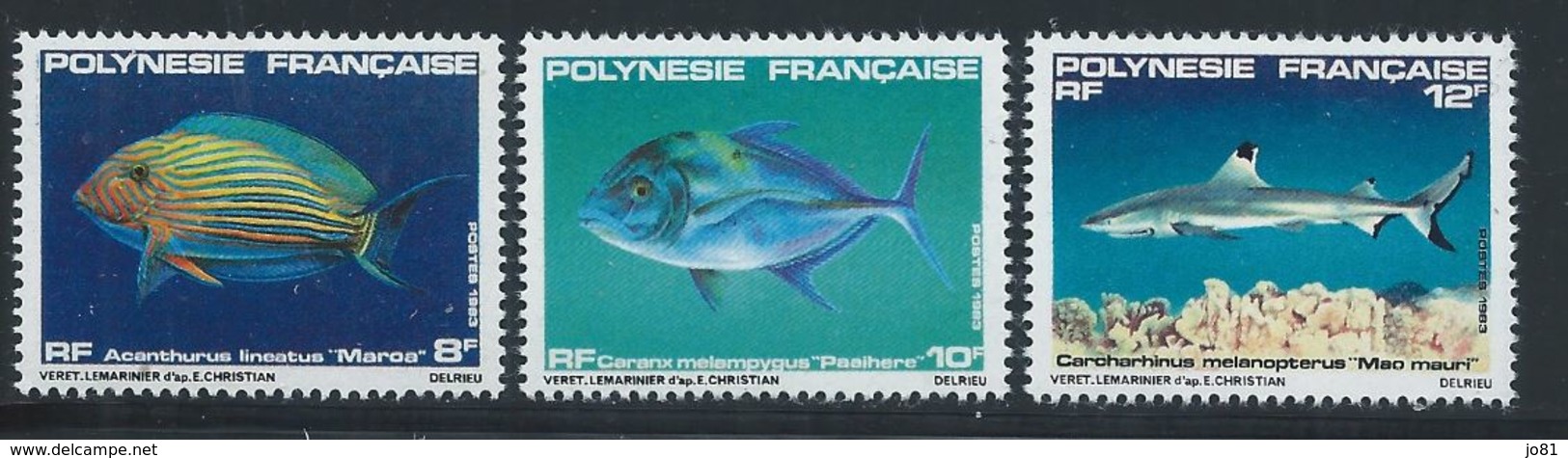 Polynésie YT 192-194 XX / MNH Poisson Fish Animal Wildlife - Neufs