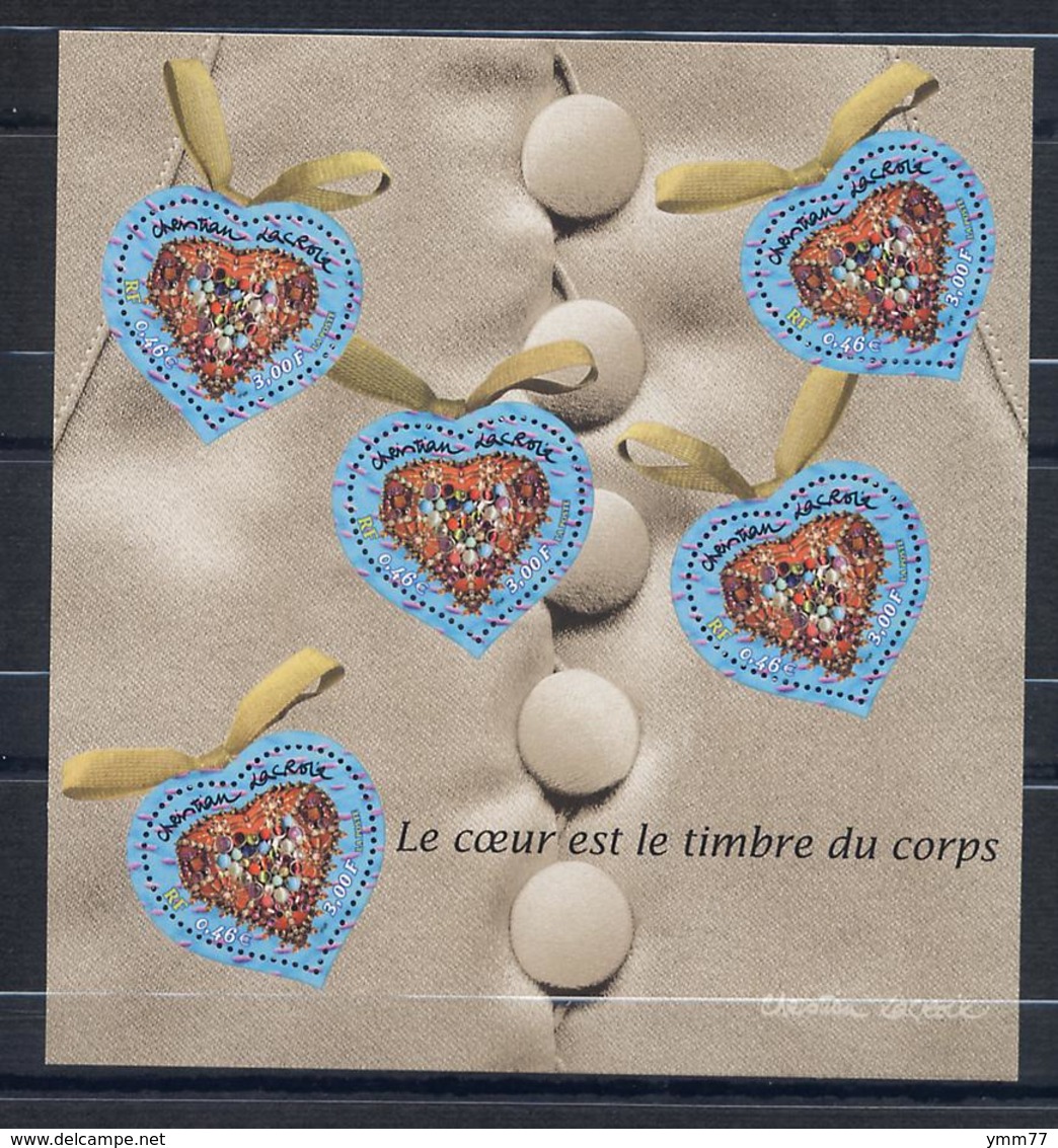 Saint-Valentin : Cœur 2001 De Christian Lacroix - Neufs