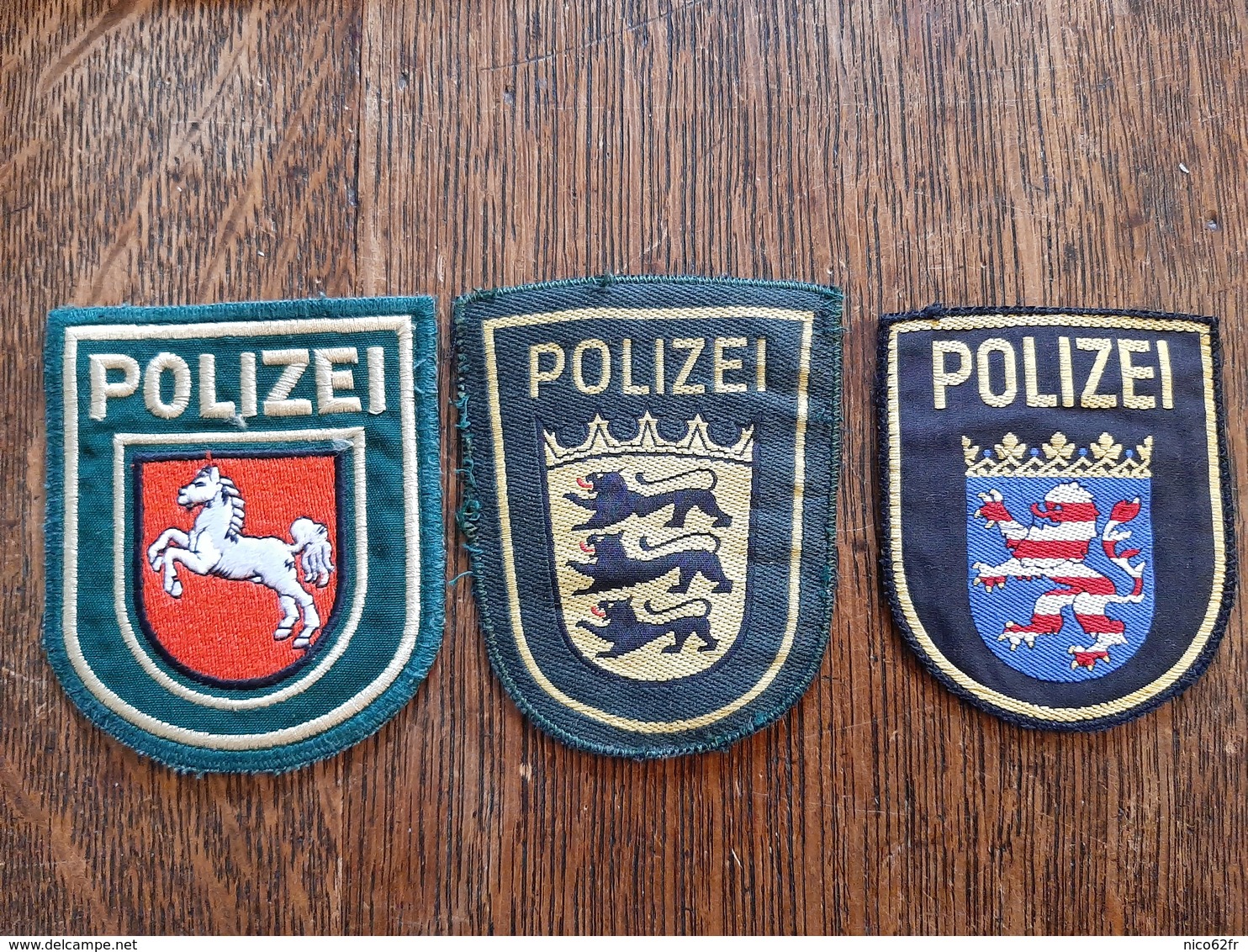 Lot De 3 écussons Polizei Allemande - Police & Gendarmerie