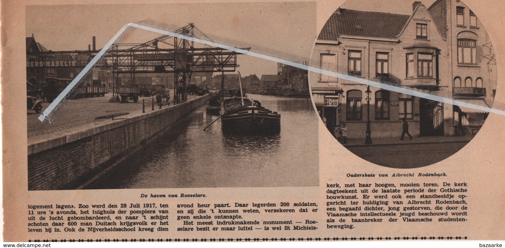 ROESELARE..1937.. GEEN RIJKER SCHOON DAN EIGEN KROON. - Ohne Zuordnung