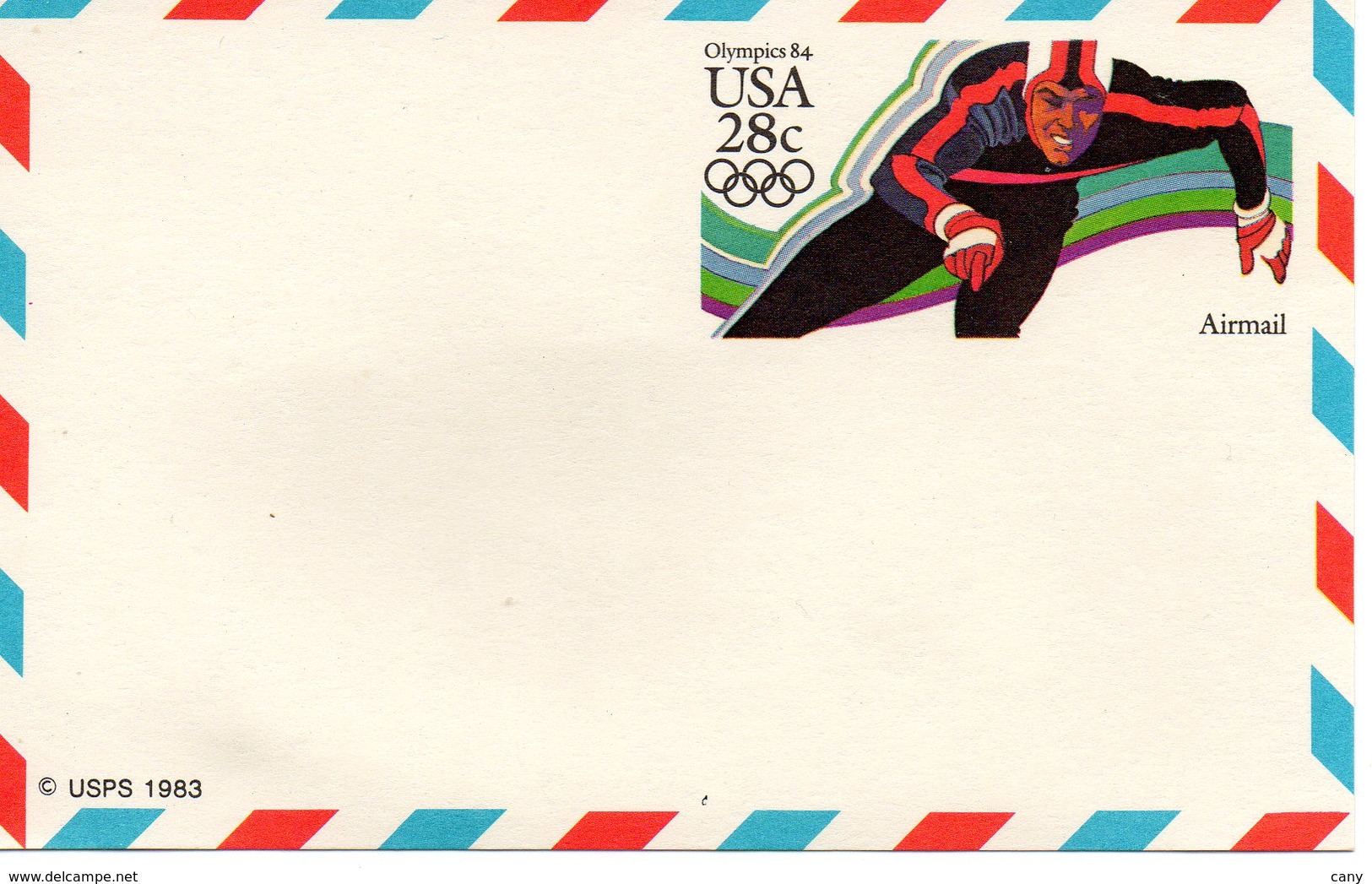 Etats-Unis - Carte ** émise Par La Poste US (poste Aérienne) En 1983 Pour Les J.O. De Los Angeles En 1984. - Cartes Souvenir