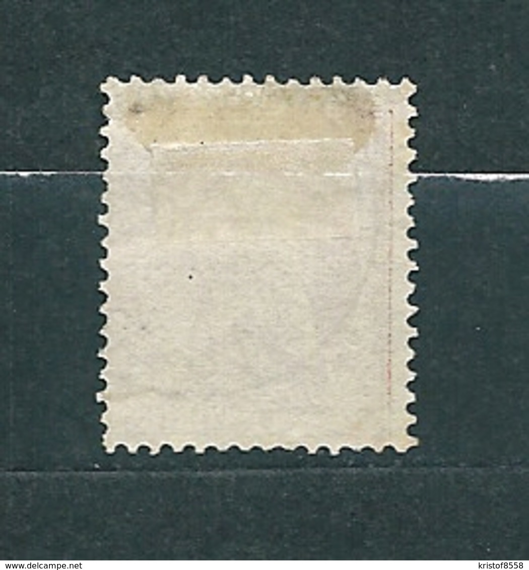 [51_0002] Zegel 51 Met Cirkelstempel Termonde Scan Voor- En Achterzijde - 1884-1891 Léopold II