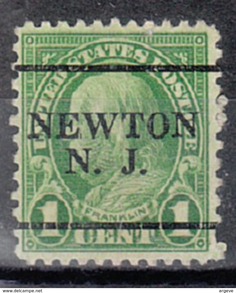 USA Precancel Vorausentwertung Preo, Locals New Jersey, Newton 632-L-1 TS - Vorausentwertungen