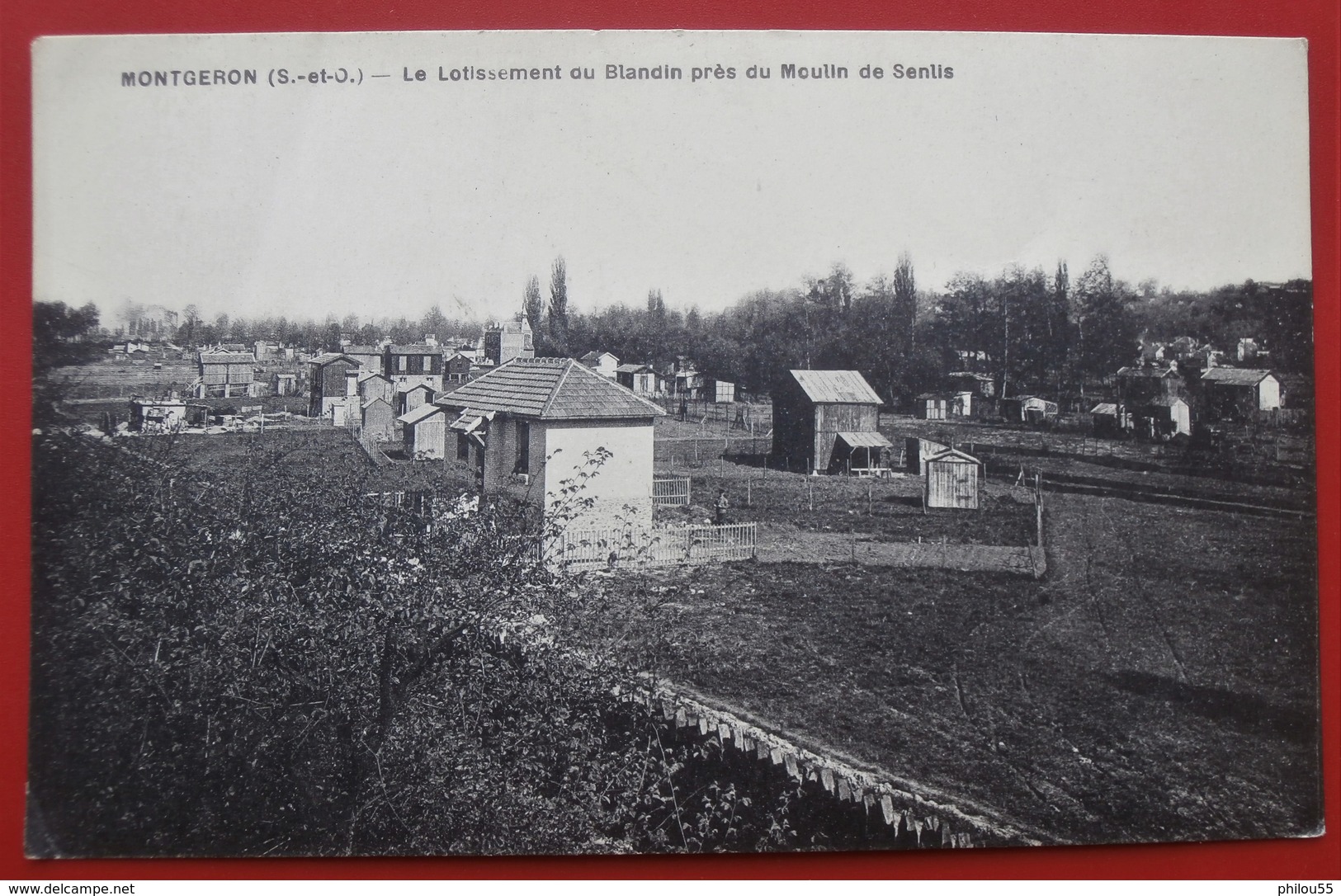 Cpa 91 MONTGERON Anime Lotissement Du Blandin Pres Du Moulin De Senlis - Montgeron