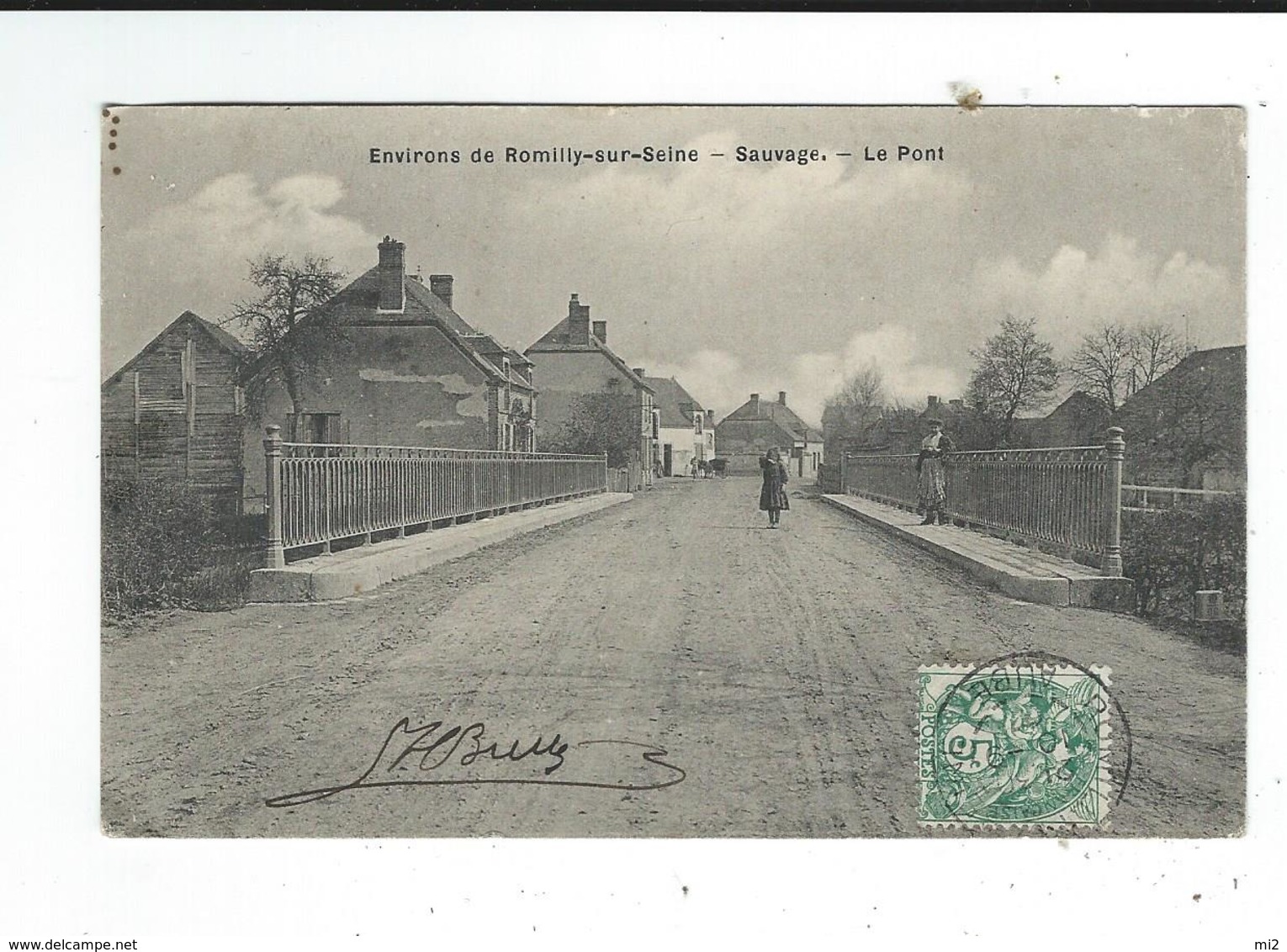 10 Romilly Sur Seine Environs Sauvage Pont Circulé 1907 TBE - Romilly-sur-Seine