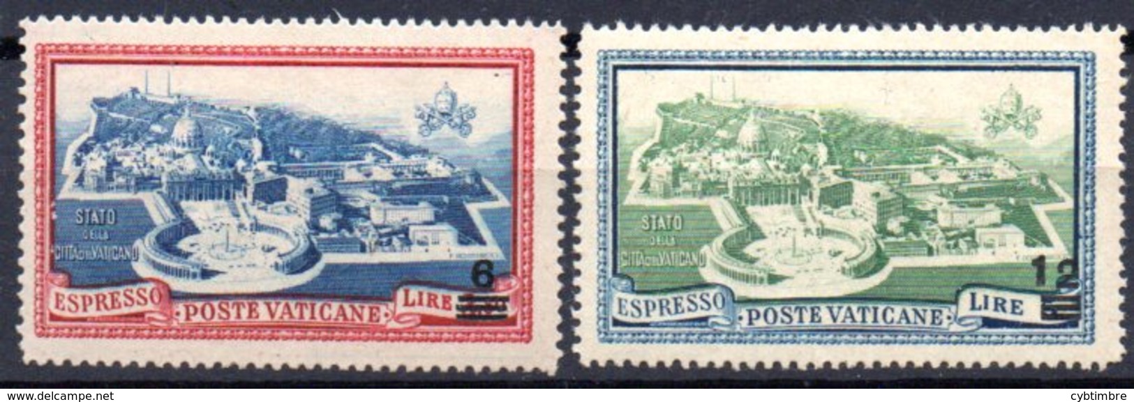 Vatican: Yvert N° E 7/8* - Priority Mail