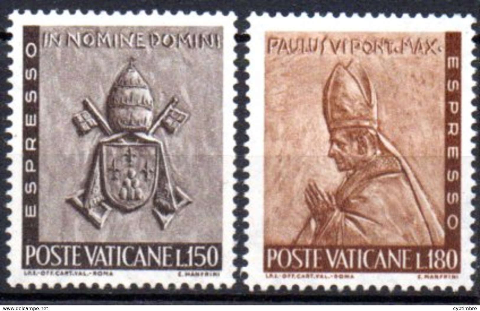 Vatican: Yvert N° E 17/18 - Priority Mail