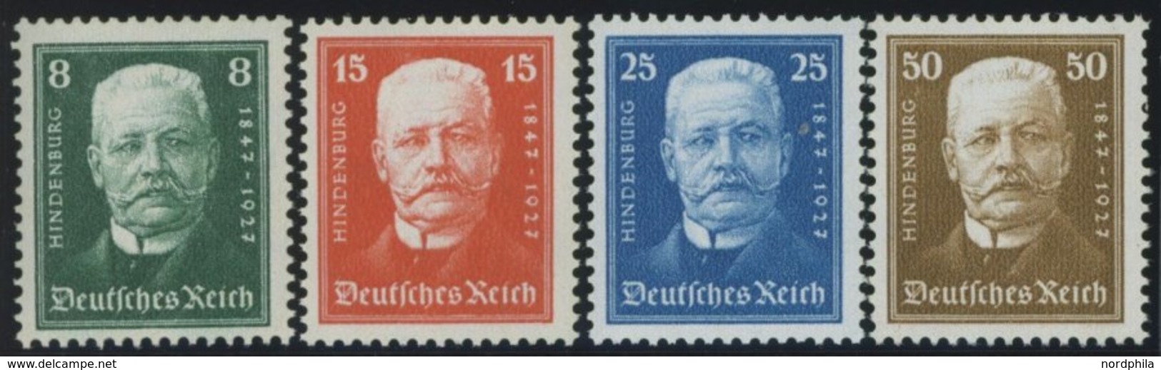 Dt. Reich 403-06 **, 1927, 80. Geburtstag, Postfrischer Prachtsatz, Mi. 120.- - Sonstige & Ohne Zuordnung