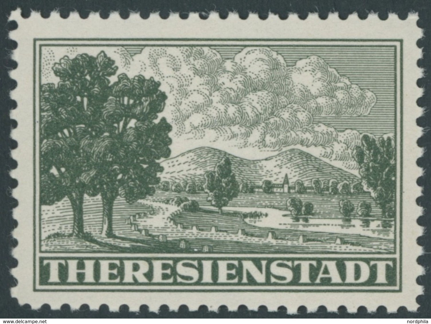 BÖHMEN UND MÄHREN Z 1 **, 1943, Theresienstadt, Postfrisch, Pracht, Mi. 650.- - Unused Stamps