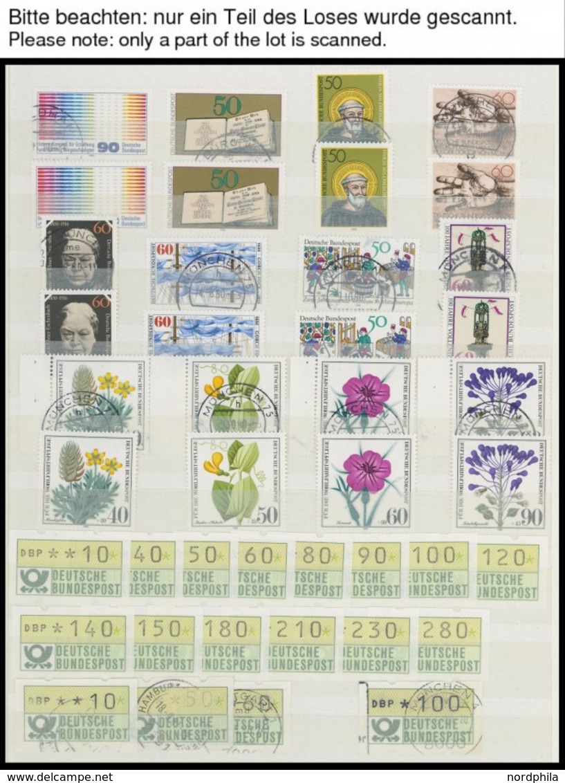 SAMMLUNGEN **,o , In Den Hauptnummern Recht Komplette Sammlung Bundesrepublik Von 1970-91, Jeweils Postfrisch Und Gestem - Used Stamps
