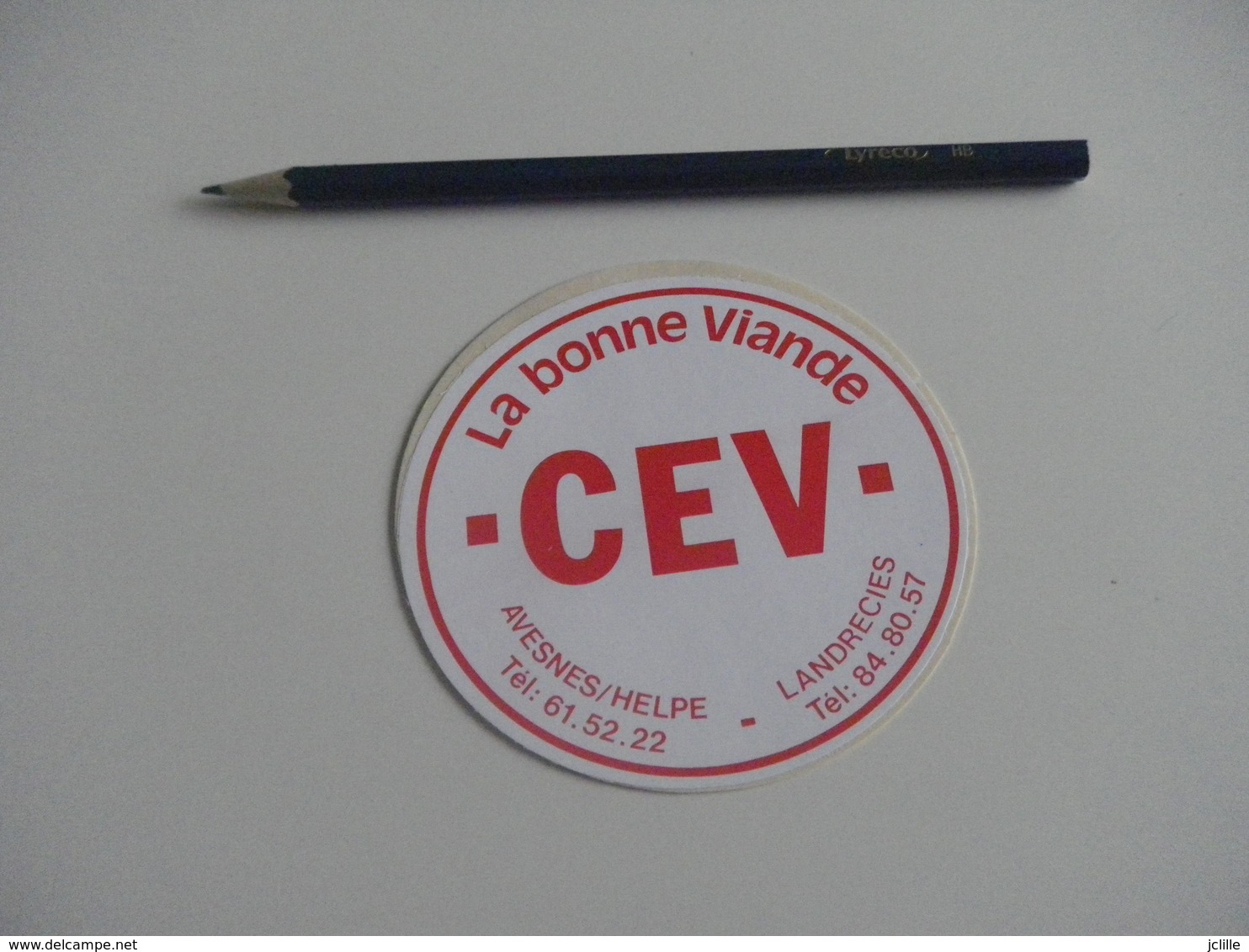 Autocollant - Ville - AVESNES SUR HELPE LANDRECIES - Boucherie - Stickers