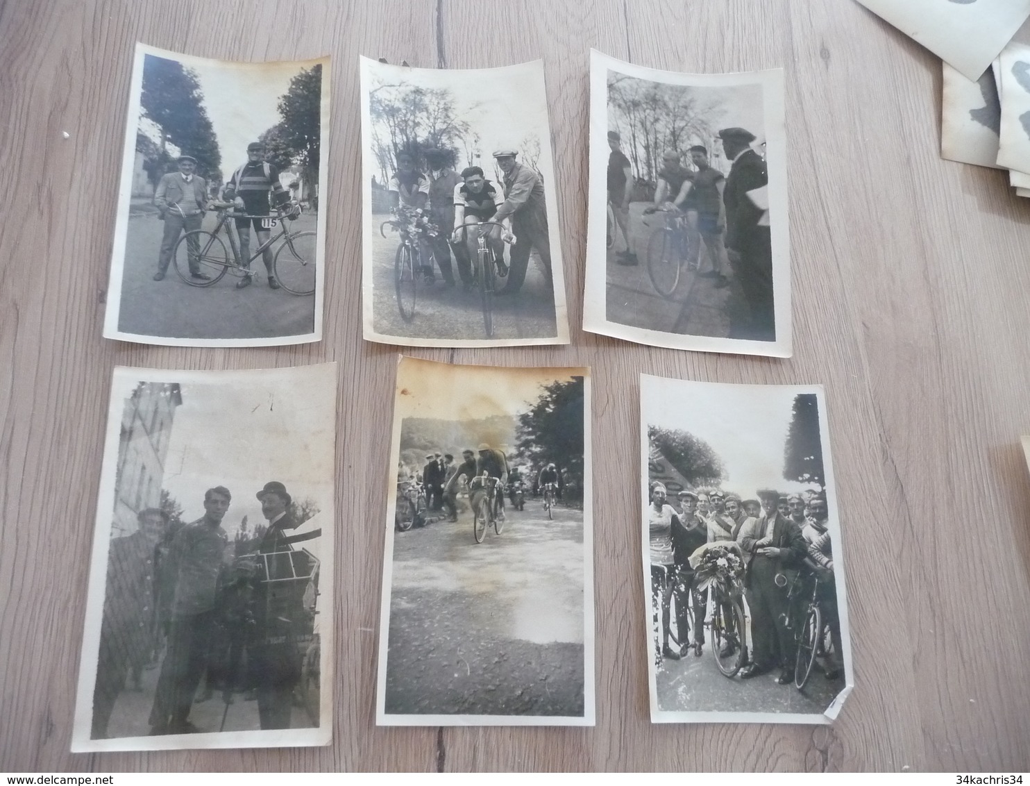 Cyclisme course cycliste région parisienne Lot 59 photos amateurs tout état adhérences au dos dont Prix Jacot