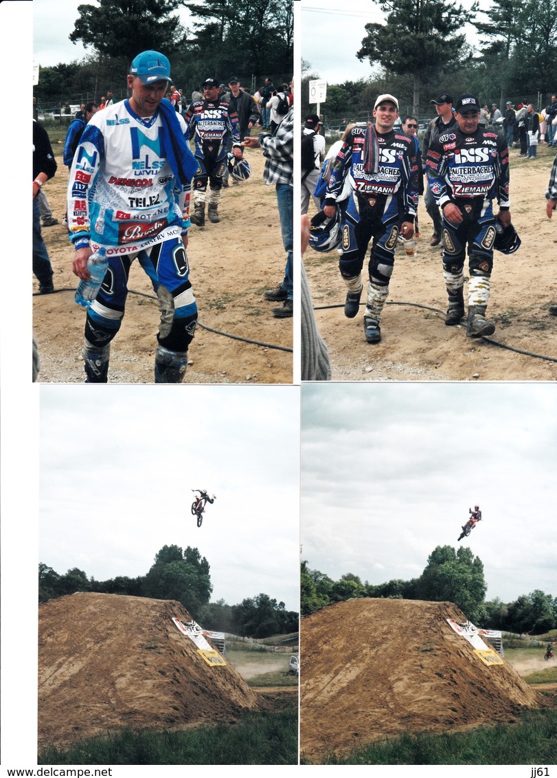 MOTO CROSS SIDE CAR CROSS LOT DE 20 CARTES POSTALES ET PHOTOS AVEC 7 TICKETS D ENTREES BAUGE BROU ET TORCE EN VALLEE - Sport Moto