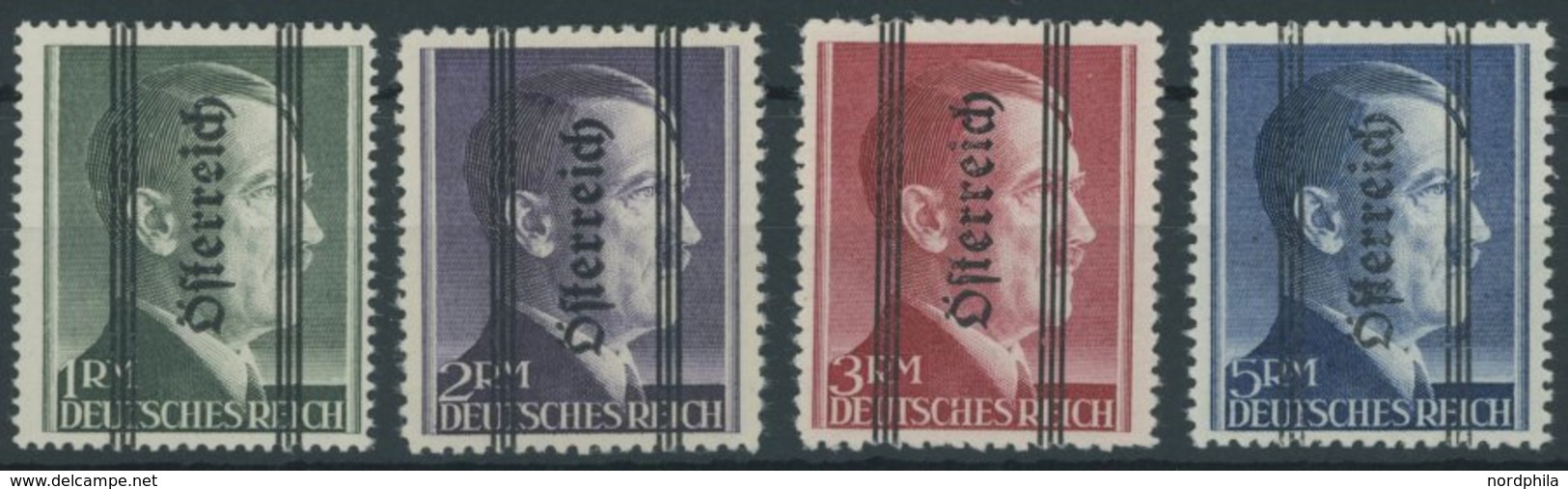 ÖSTERREICH 1945-1949 693-96I **, 1945, 1 - 5 RM Grazer Aufdruck, Type I, Postfrischer Prachtsatz, Mi. 800.- - Sonstige & Ohne Zuordnung