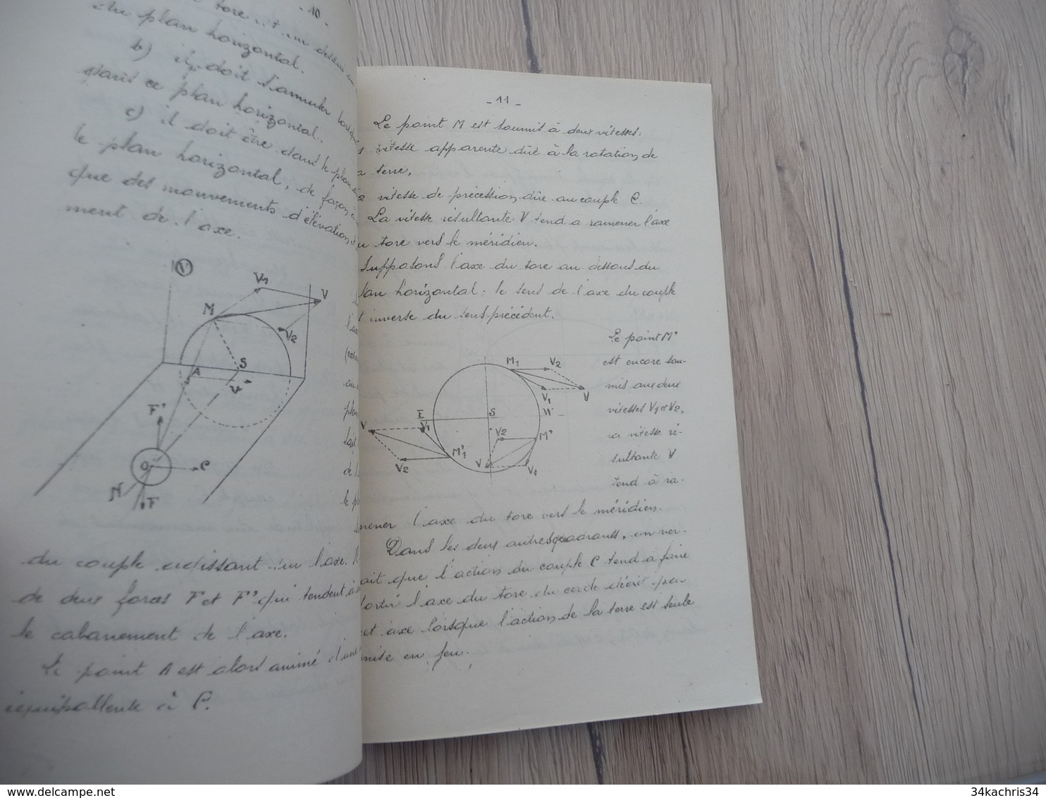 1930 Livret Notes Sur Les Compas Gyroscopique 91 Pages Texte Dessins Et Planche - Documents