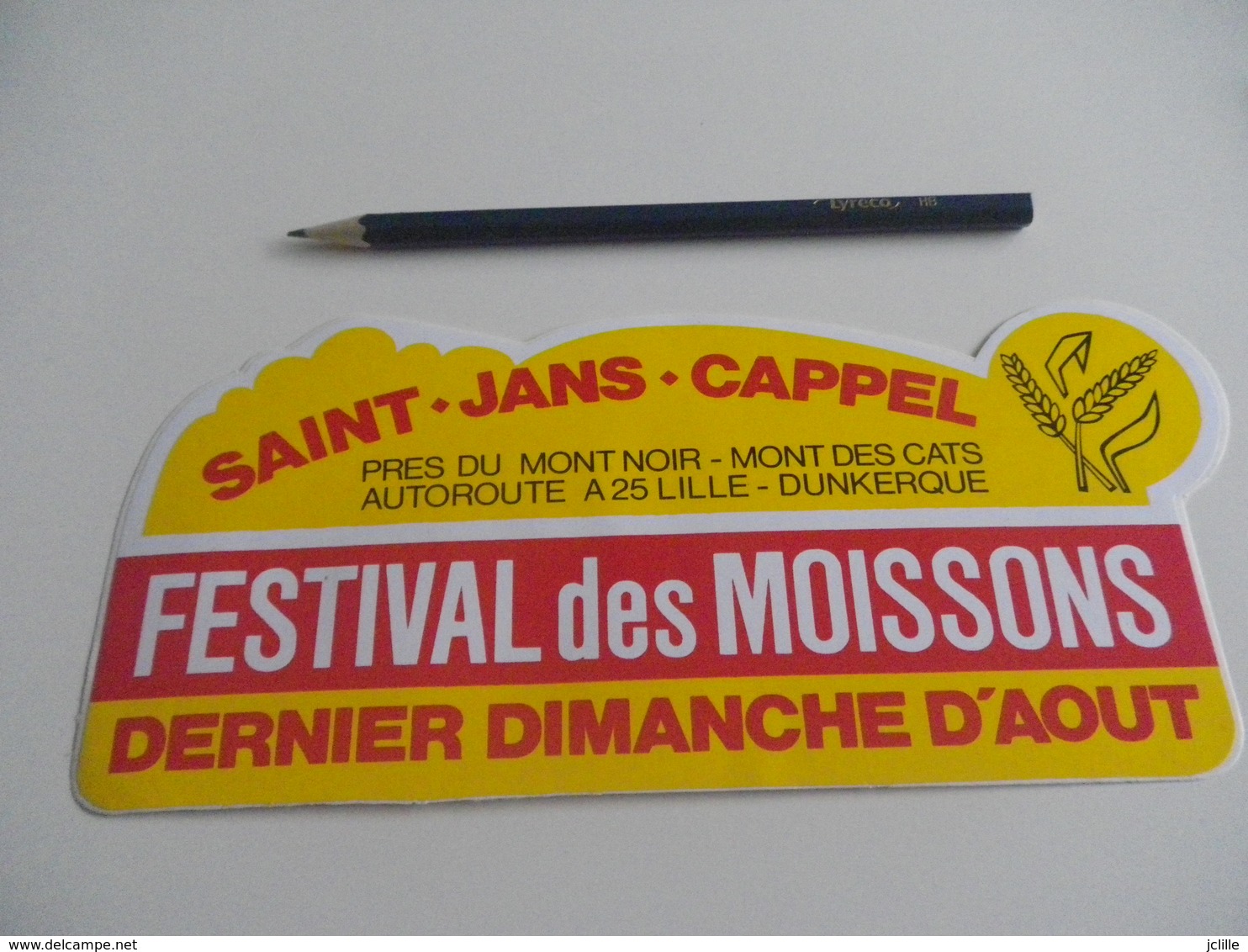 Autocollant - Ville - SAINT JANS CAPPEL - FETE DES MOISSONS - Adesivi