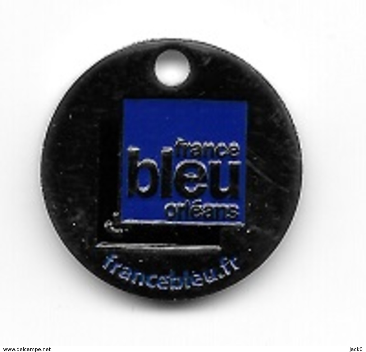 Jeton De Caddie  Ville, Média, Radio  FRANCE  BLEU  ORLEANS  ( 45 ) - Trolley Token/Shopping Trolley Chip