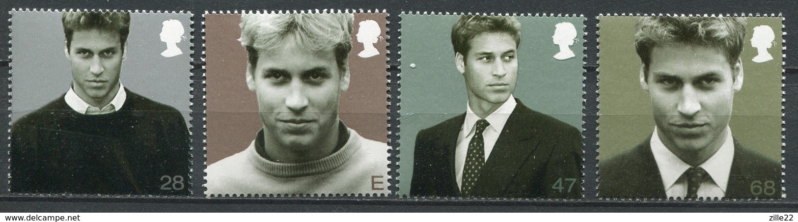 Grossbritanien Mi# 2132-5 Postfrisch MNH - Prince William - Ongebruikt