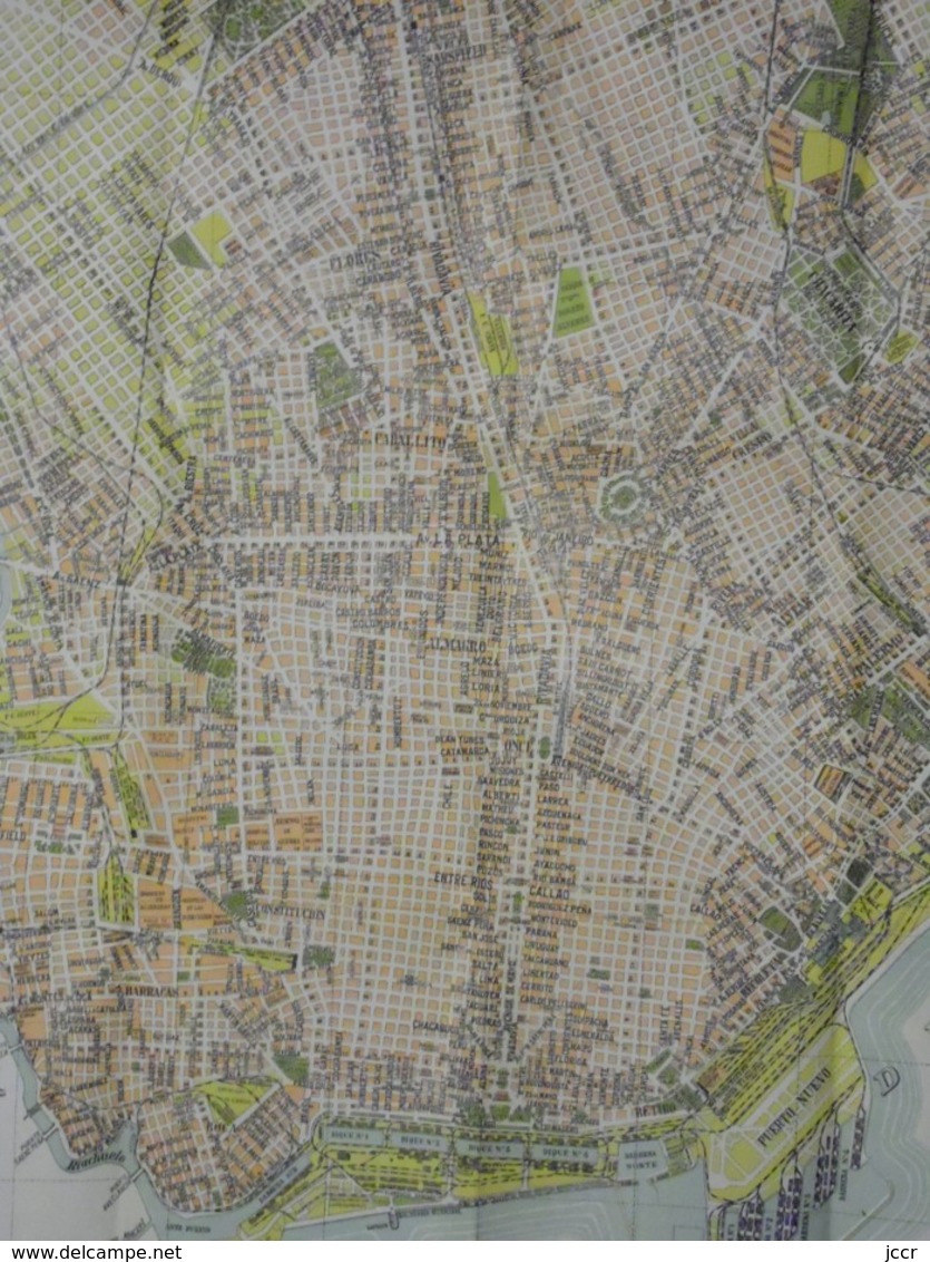 Plano De La Ciudad De Buenos Aires Capital De La Republica Argentina Por Adolfo Vital - 1927 - Pratique