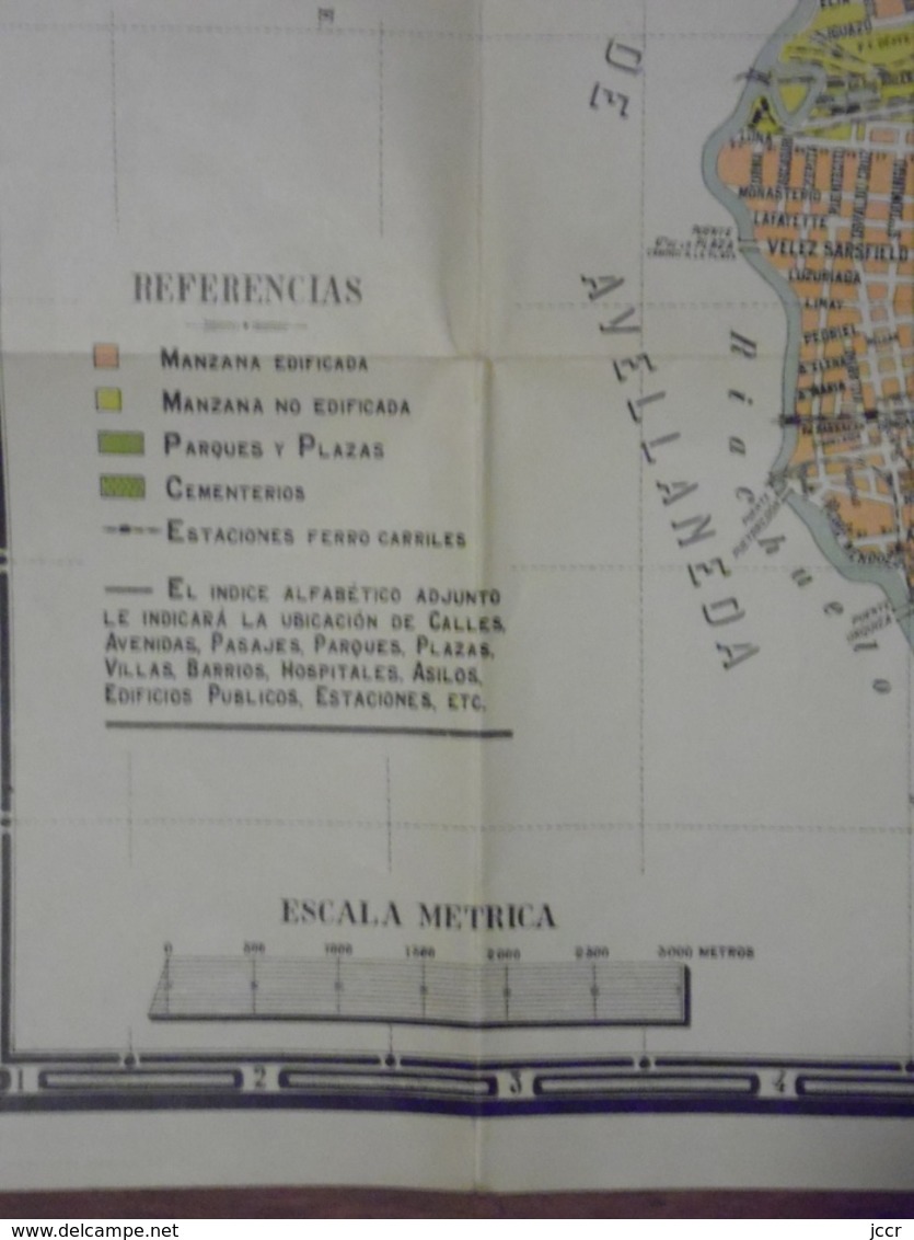 Plano de la Ciudad de Buenos Aires Capital de la Republica Argentina por Adolfo Vital - 1927