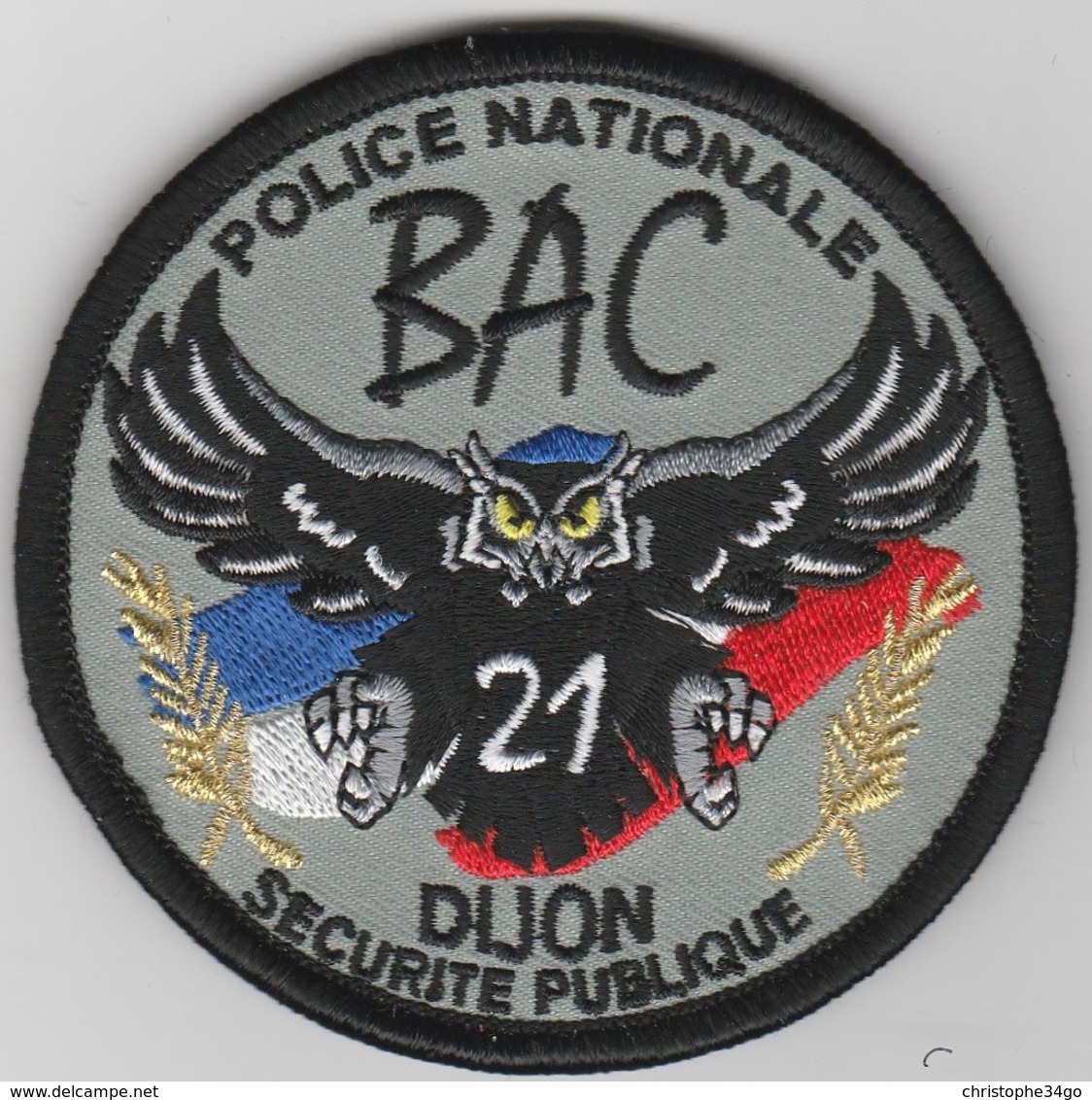 Écusson Police BAC Dijon (21) - Police & Gendarmerie