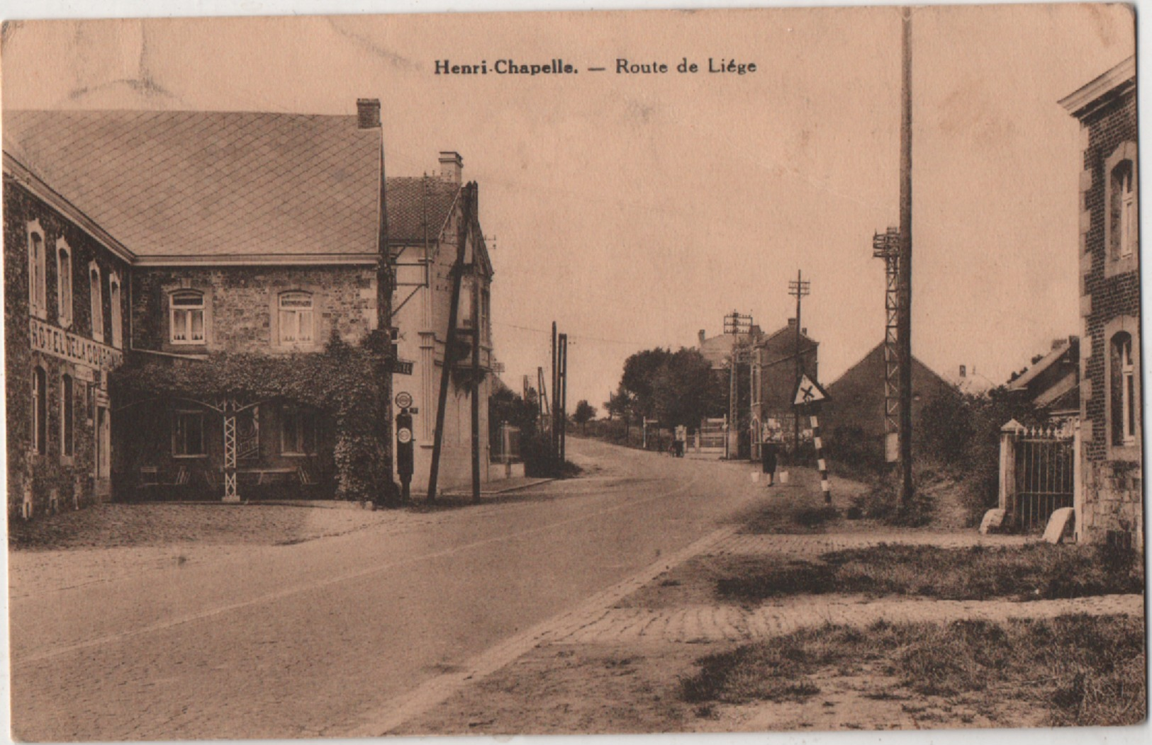 Henri Chapelle (Welkenraedt): Route De Liege. Formato Piccolo Viaggiata 1938 - Welkenraedt