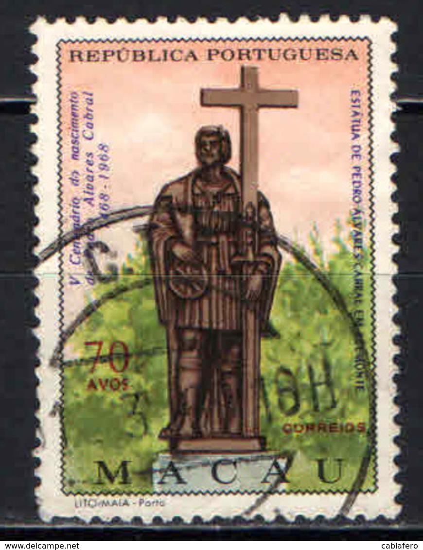 MACAO - 1968 - PEDRO ALVARES CABRAL - COLONIZZATORE - USATO - Usati