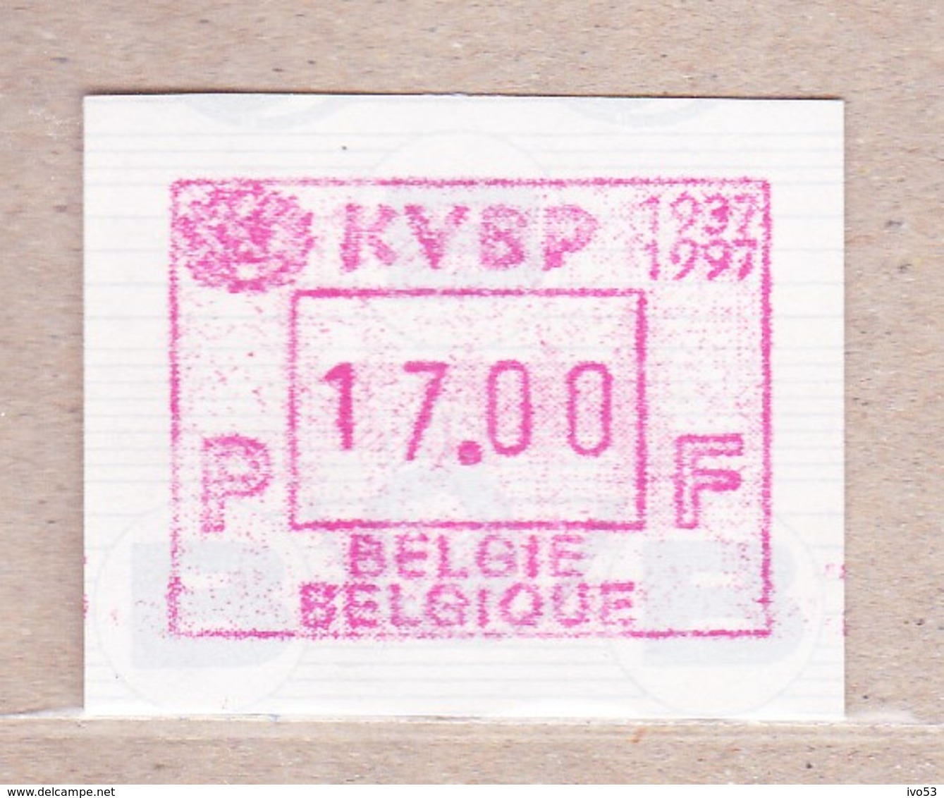 1997 ATM93** KBVP/KVBP:17F. - Andere & Zonder Classificatie
